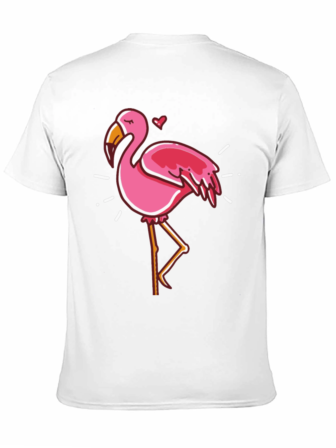 Black Fun Flamingo Graphic Black T-Shirt view 11
