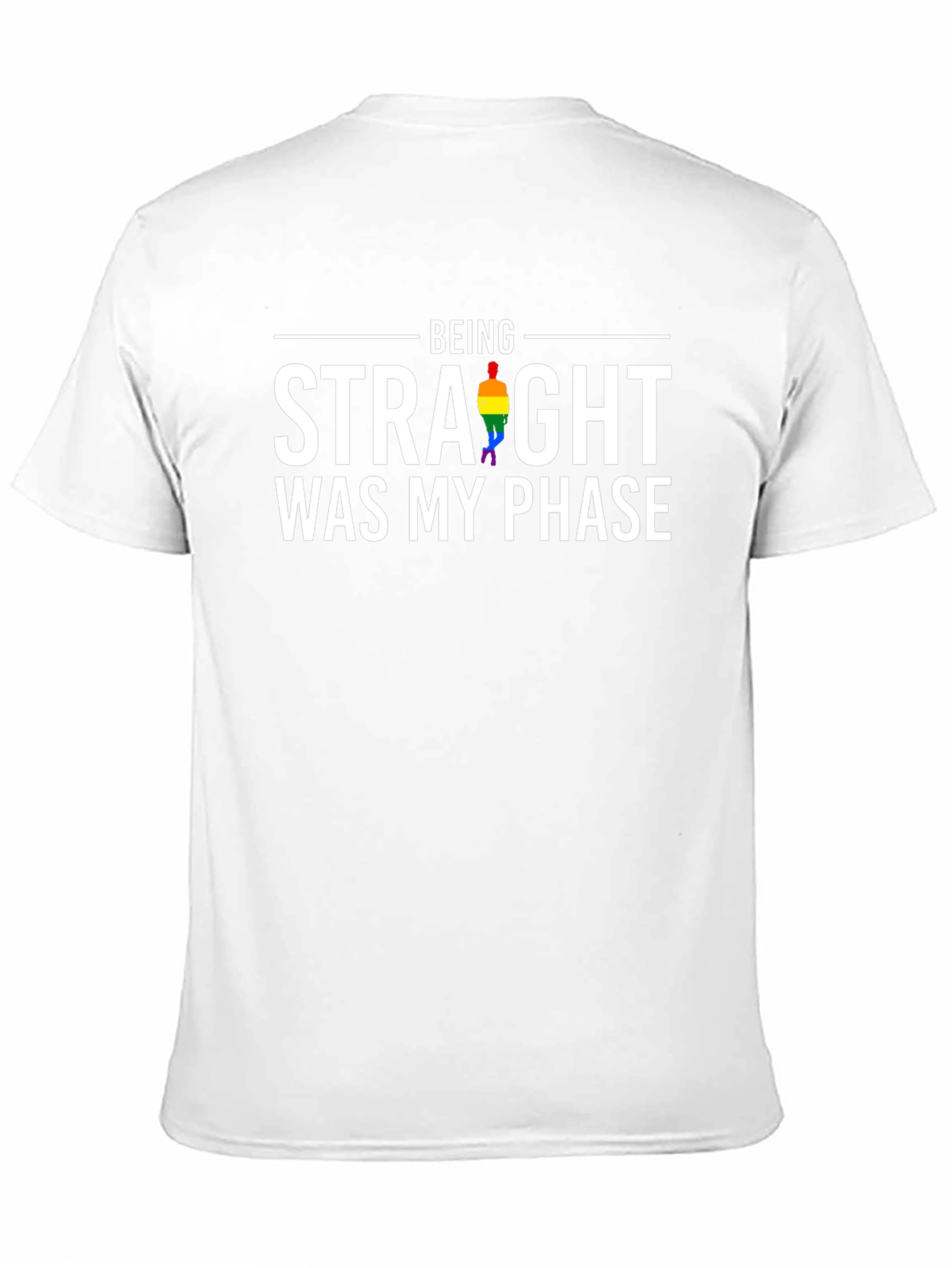 Black Being Straight Was My Phase Gay Pride T-Shirt view 11