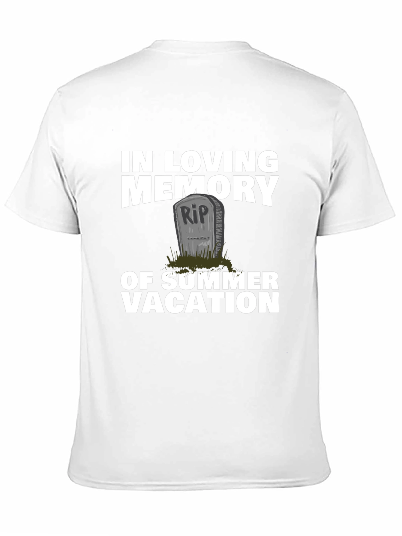 Black Summer Vacation Memorial T-Shirt view 11