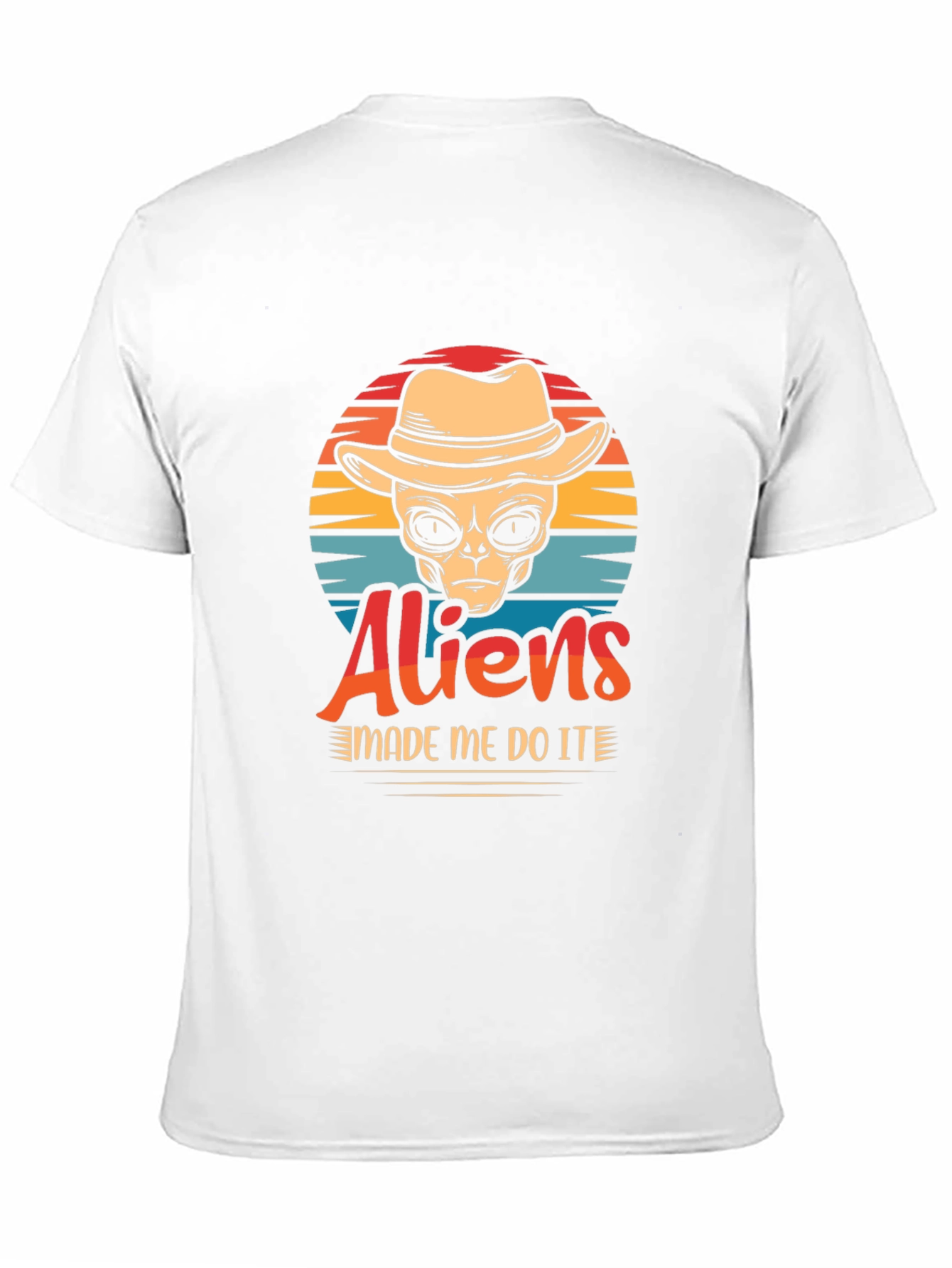 Black Aliens Made Me Do It T-Shirt - Funny Graphic Tee view 11