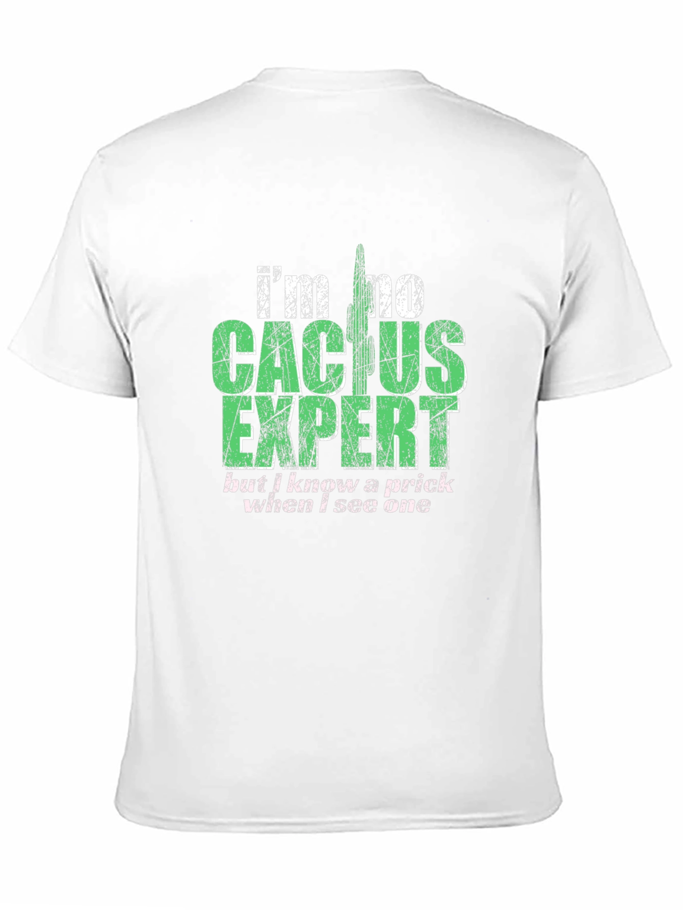 Black Cactus Expert Graphic T-Shirt - Funny Sarcastic Tee view 11