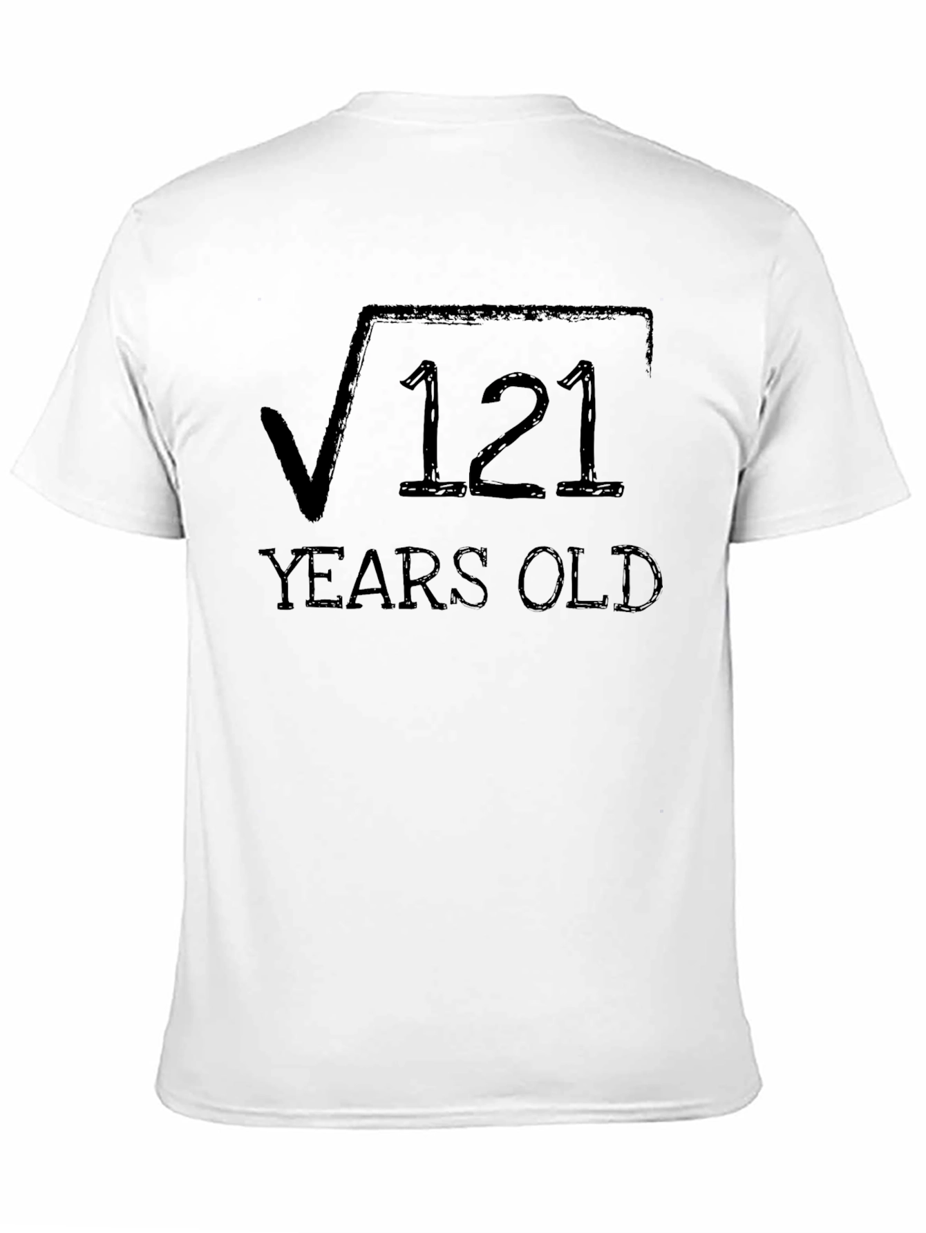 Black Funny 11th Birthday T-Shirt, Square Root 121 Years Old Tee view 11