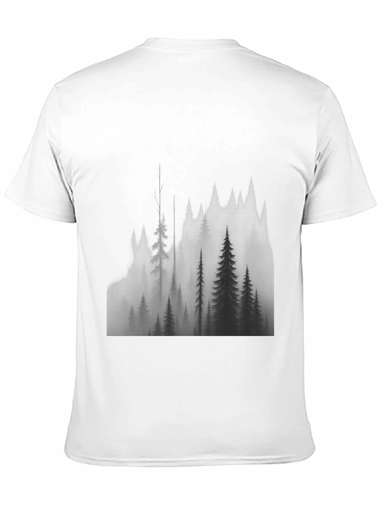 Black Mountain Forest Graphic Tee - Black view 11