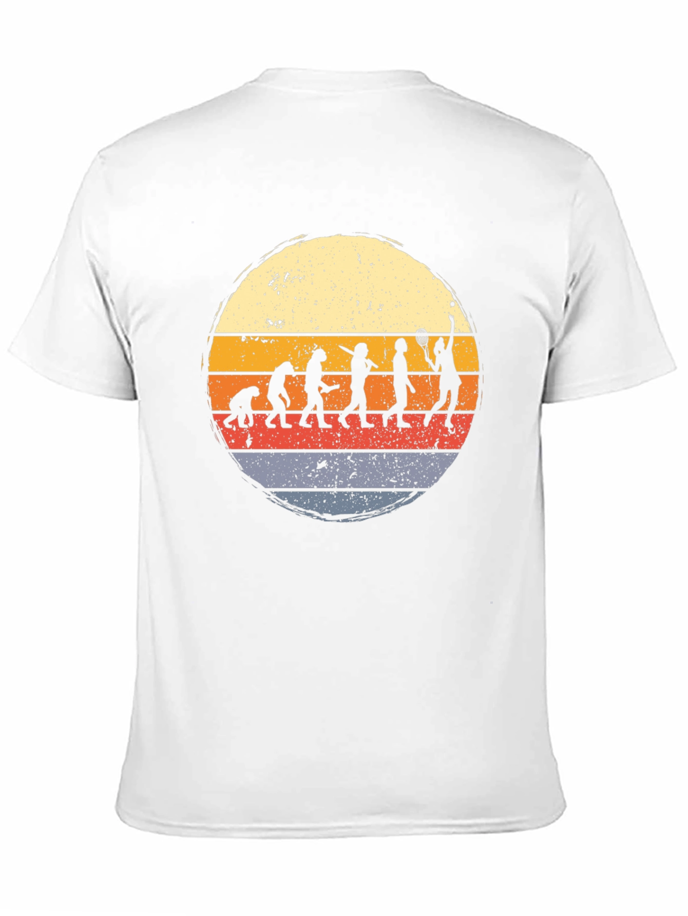 Black Tennis Evolution Graphic T-Shirt - Vintage Style view 11