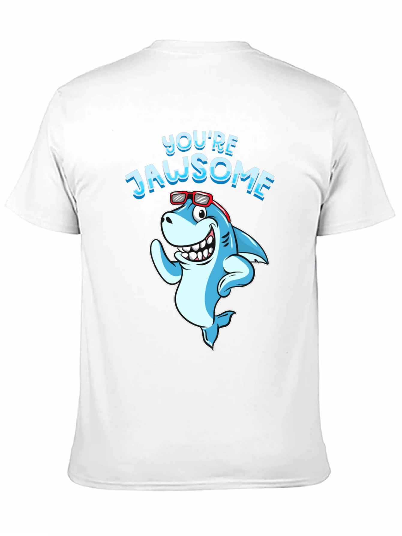Black You're Jawsome Shark Graphic Tee - Black Cotton T-Shirt view 11