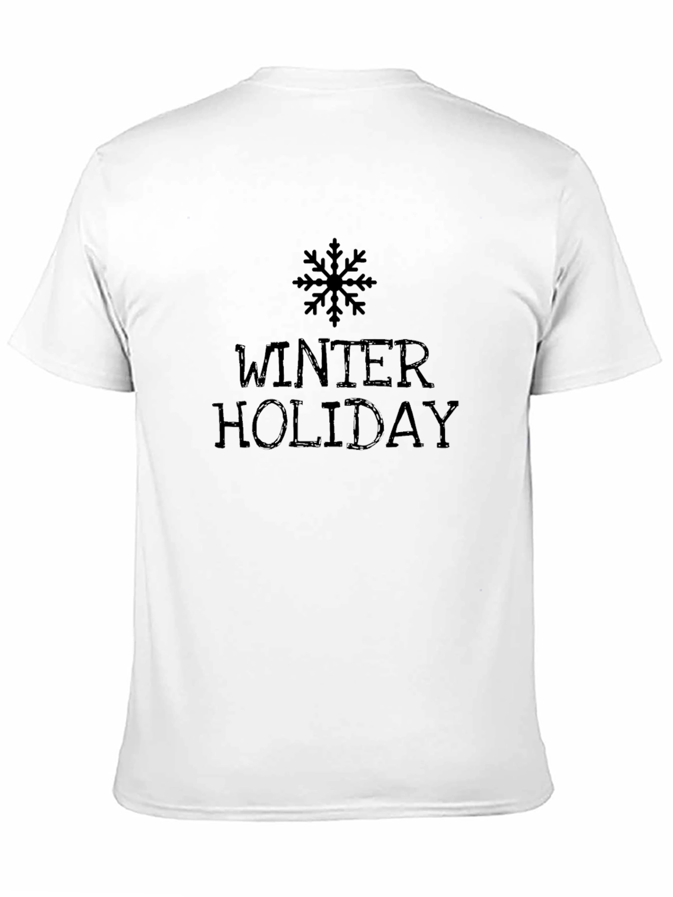 Black Winter Holiday Black T-Shirt view 11