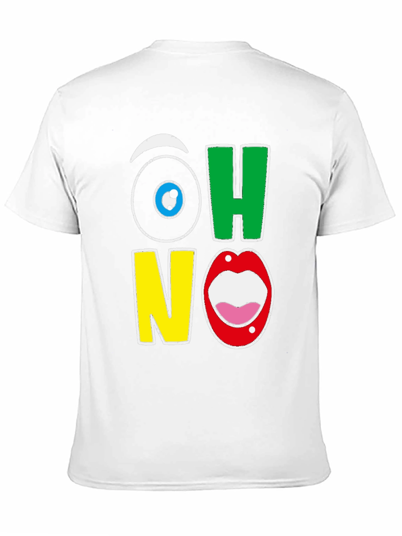 Black Oh No! Graphic Tee - Quirky T-Shirt view 11