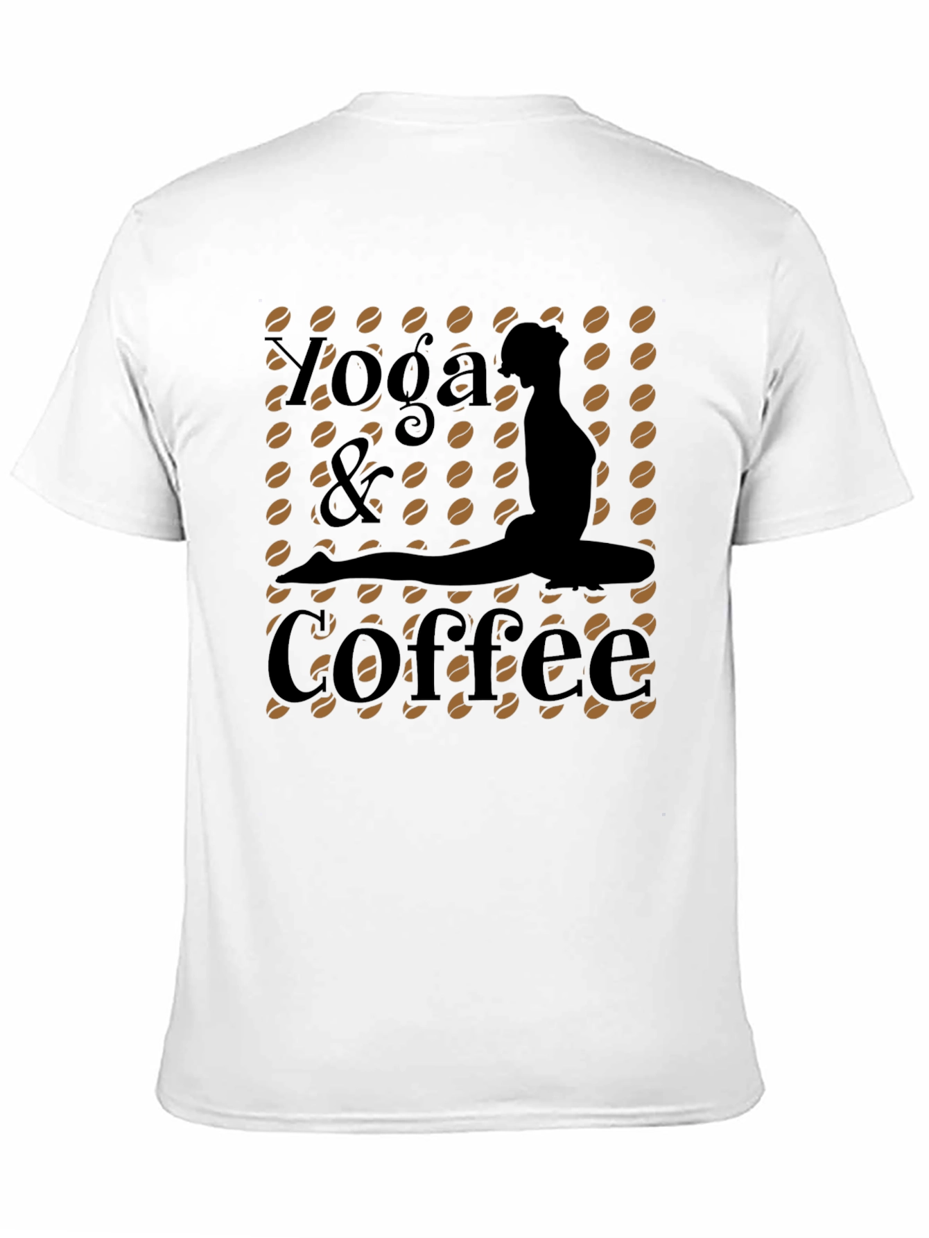 Black Yoga & Coffee Graphic Tee view 11