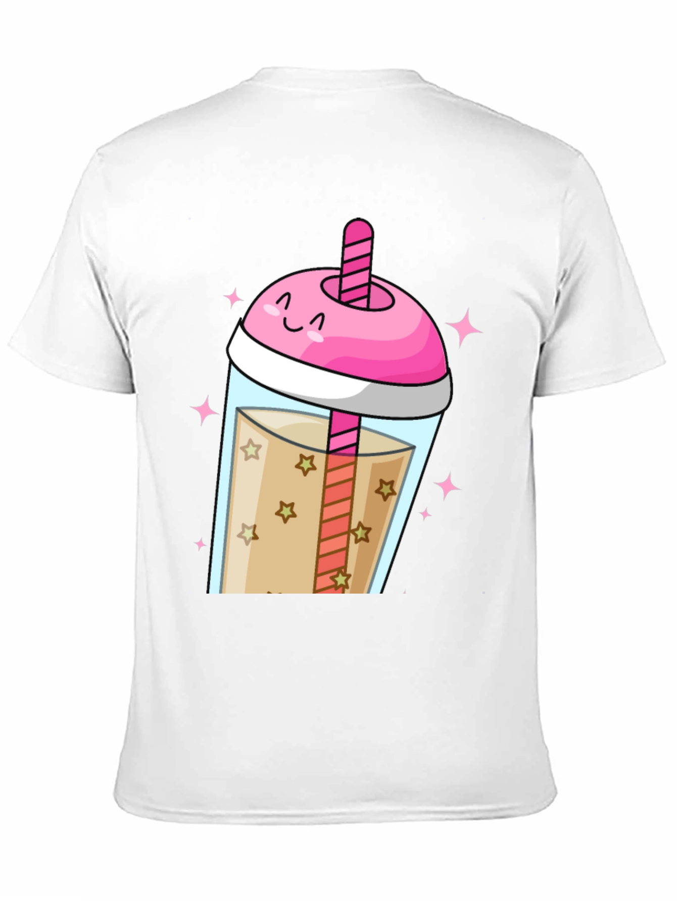 Black Kawaii Bubble Tea Graphic Tee view 11