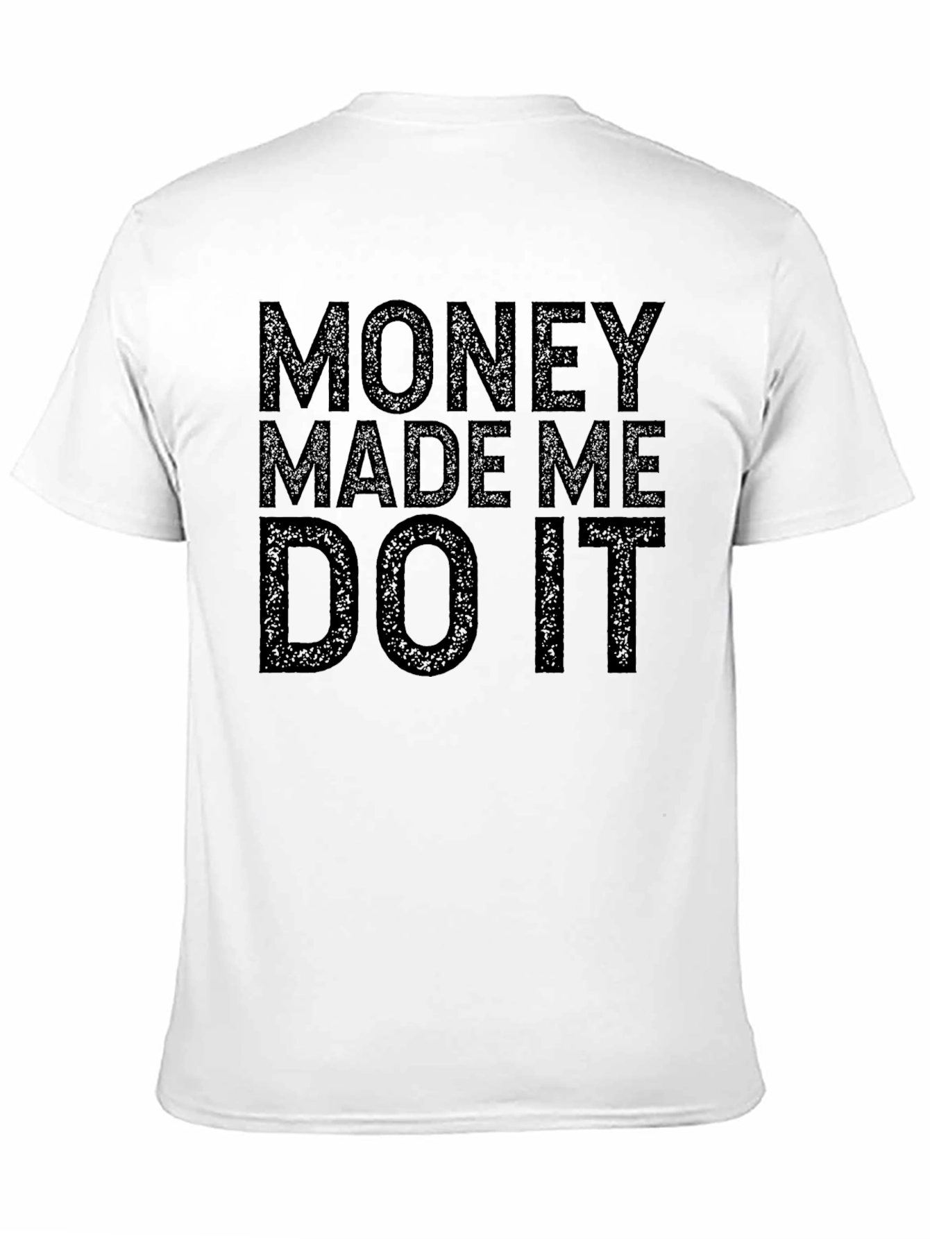 Black Money Made Me Do It Graphic Tee - Black view 11