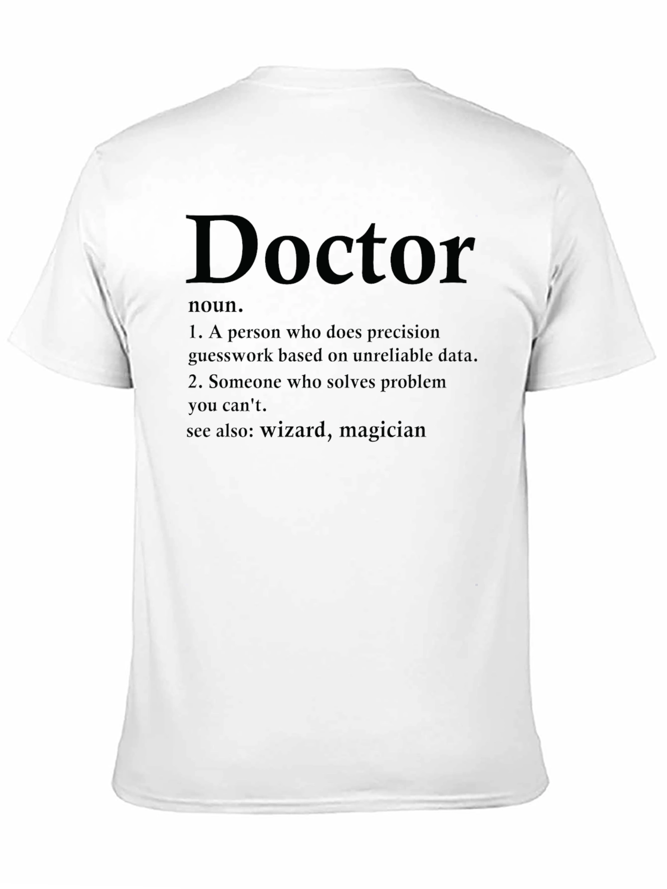 Black Doctor Definition Novelty T-Shirt view 11