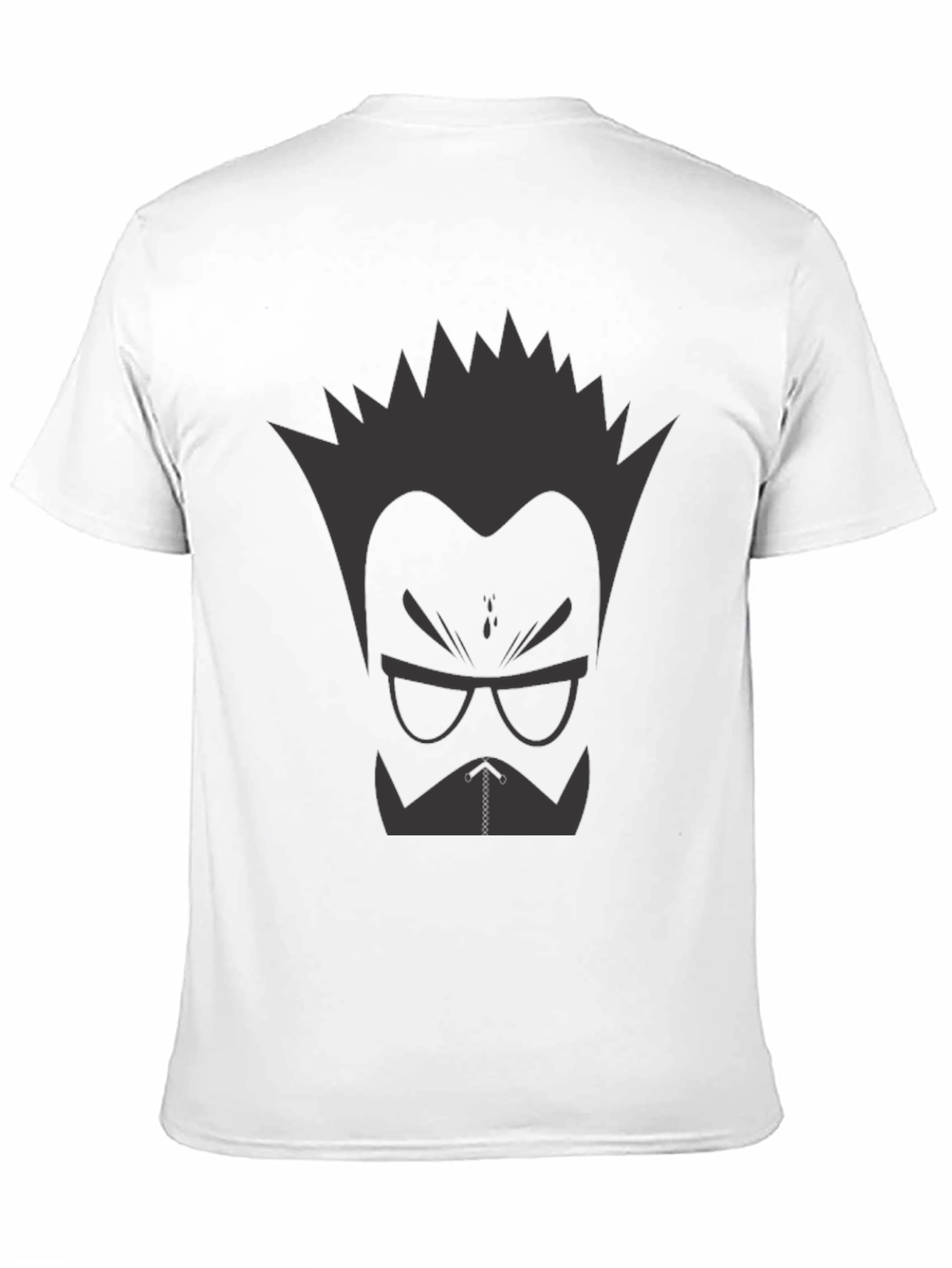 Black Cool Graphic T-Shirt - Cartoon Style view 11