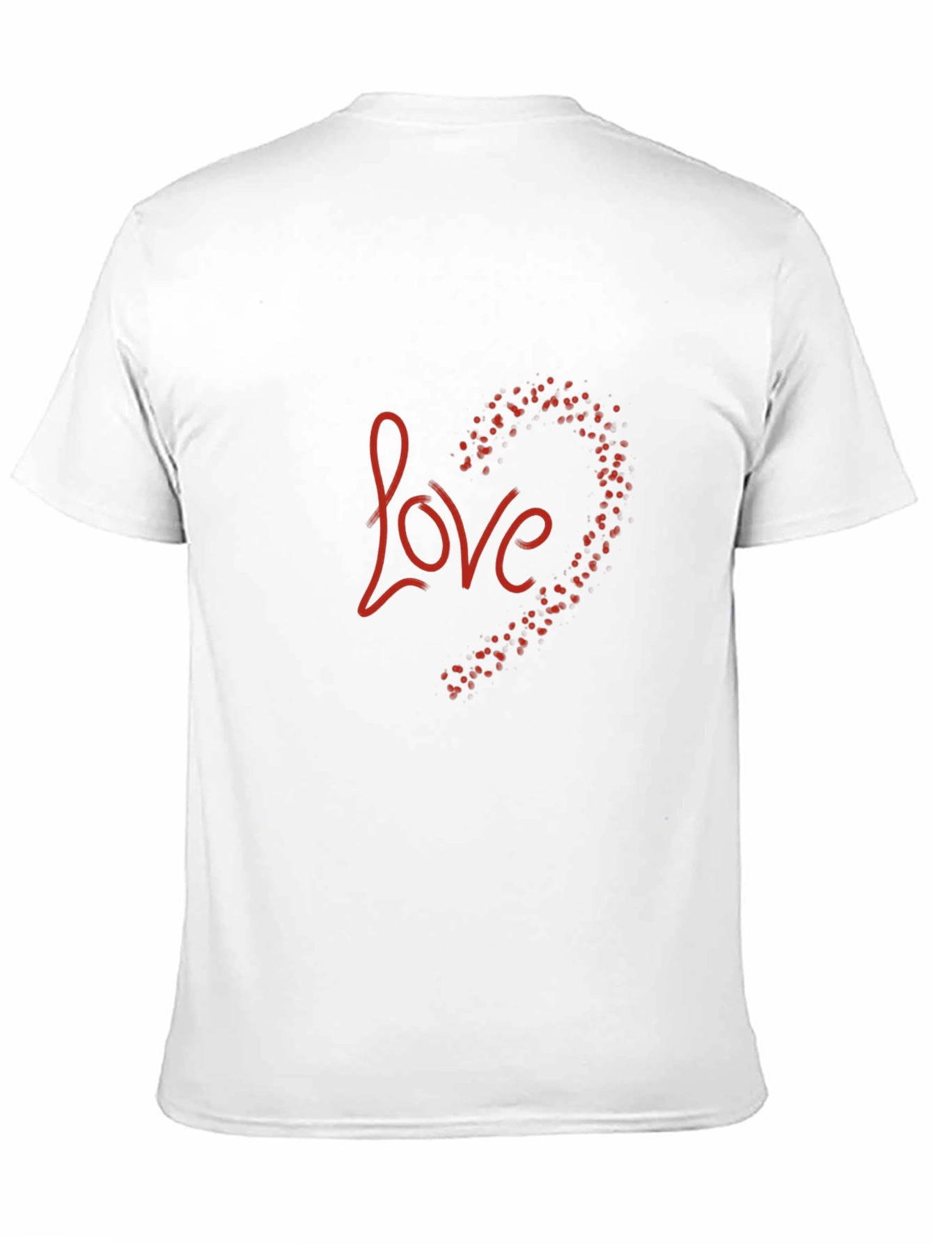 Black Love Heart Graphic Black T-Shirt view 11