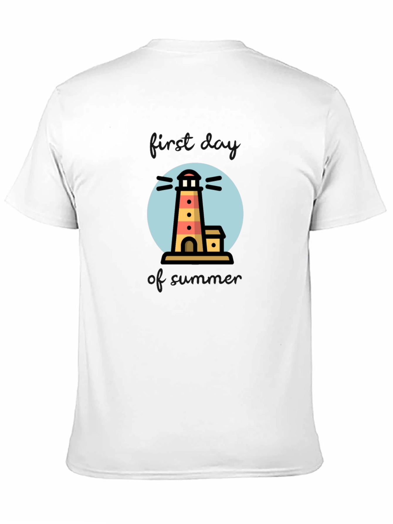 Black Lighthouse Graphic Print Black T-Shirt view 11