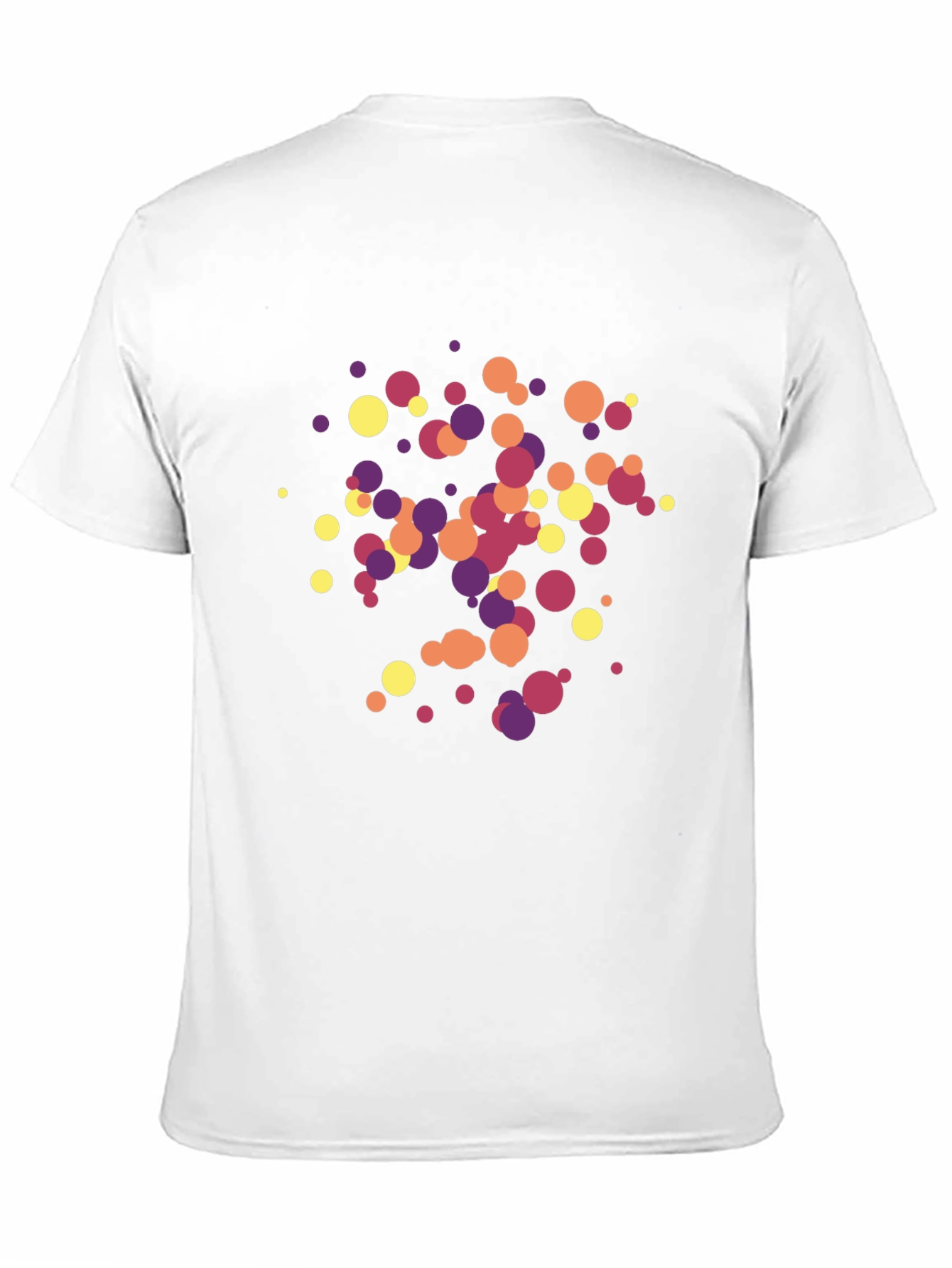 Black Abstract Circles Black T-Shirt view 11