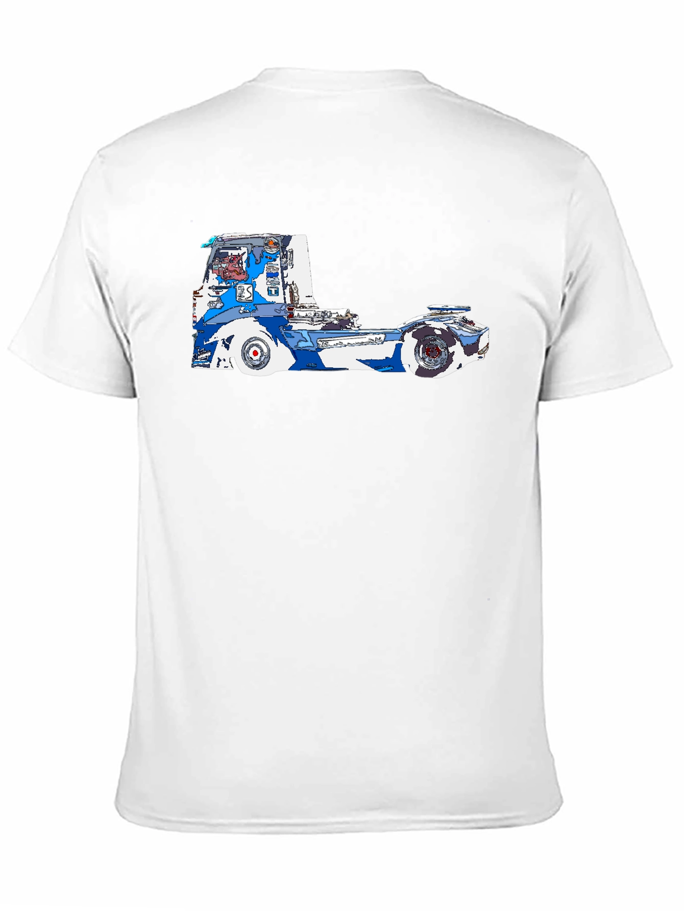 Black Truck Graphic Tee - Black Cotton Blend view 11