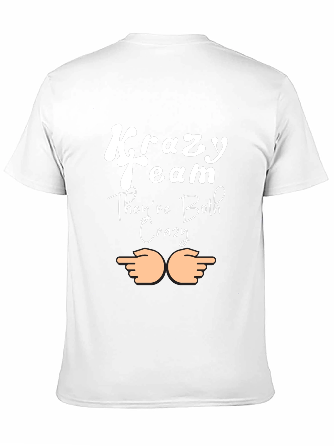 Black Krazy Team Crazy Funny Novelty Graphic T-Shirt view 11