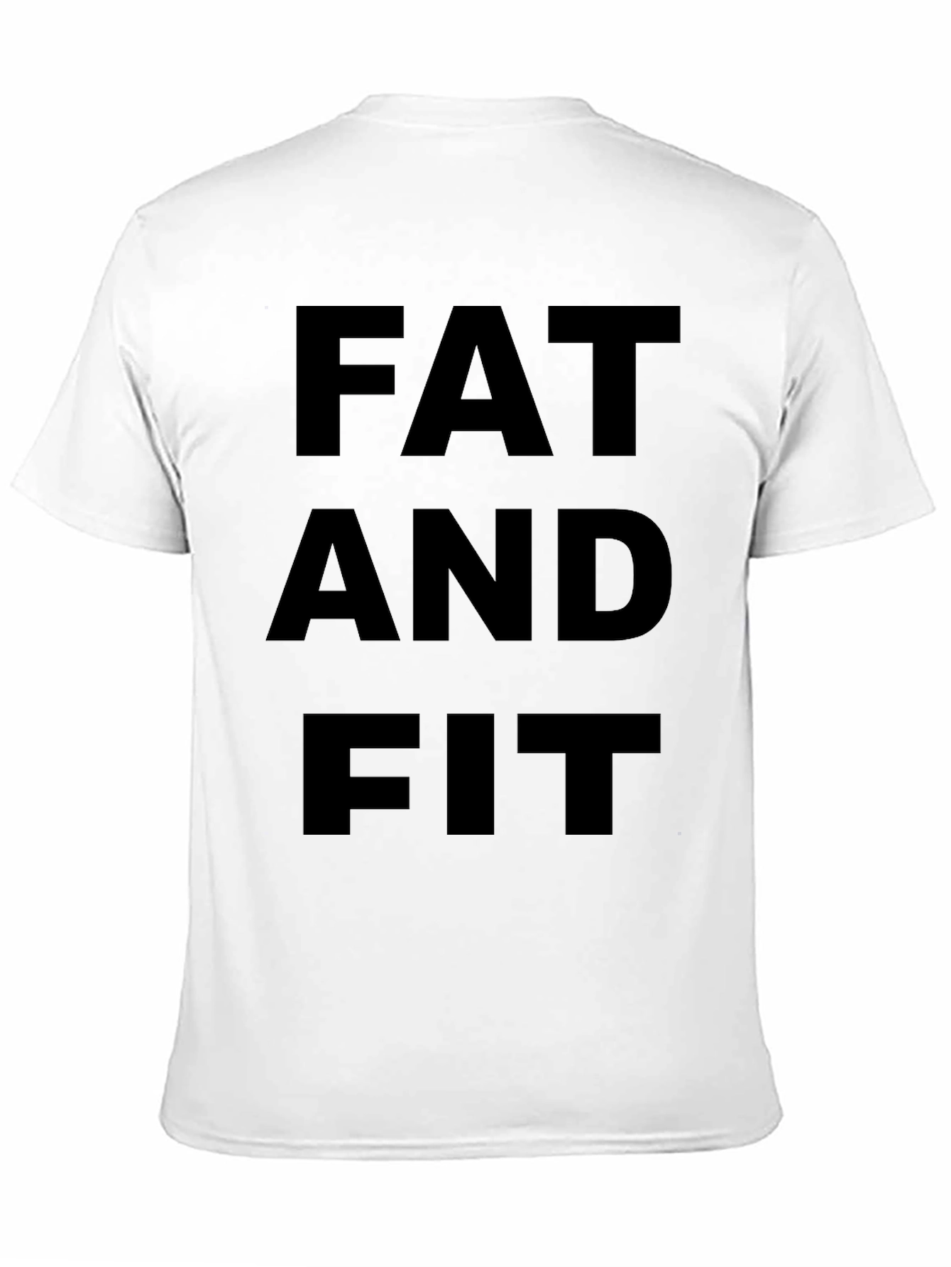 Black Fat and Fit Black T-Shirt view 11