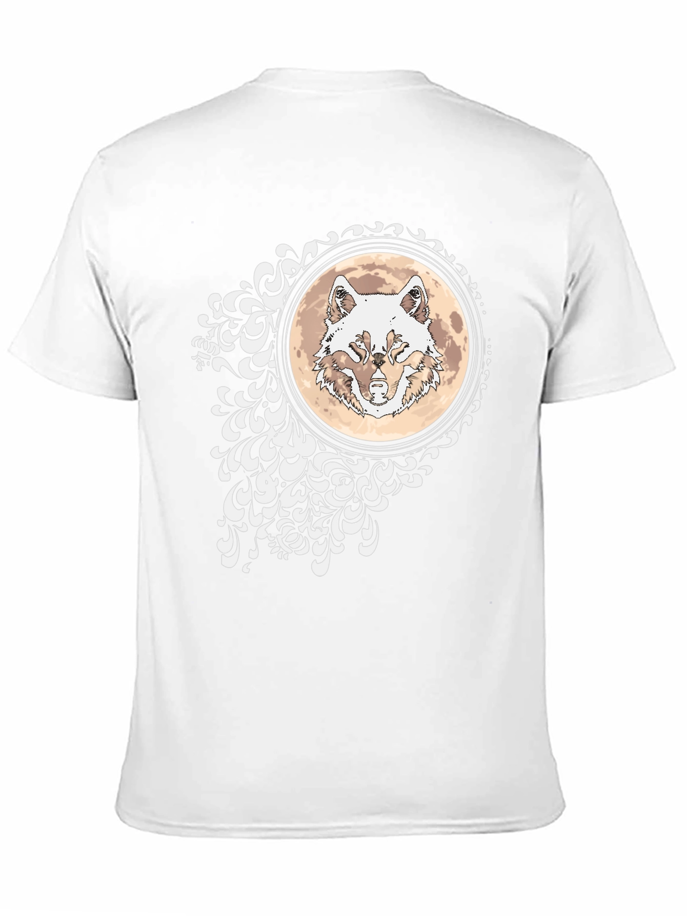 Black Wolf Moon Graphic Black T-Shirt view 11