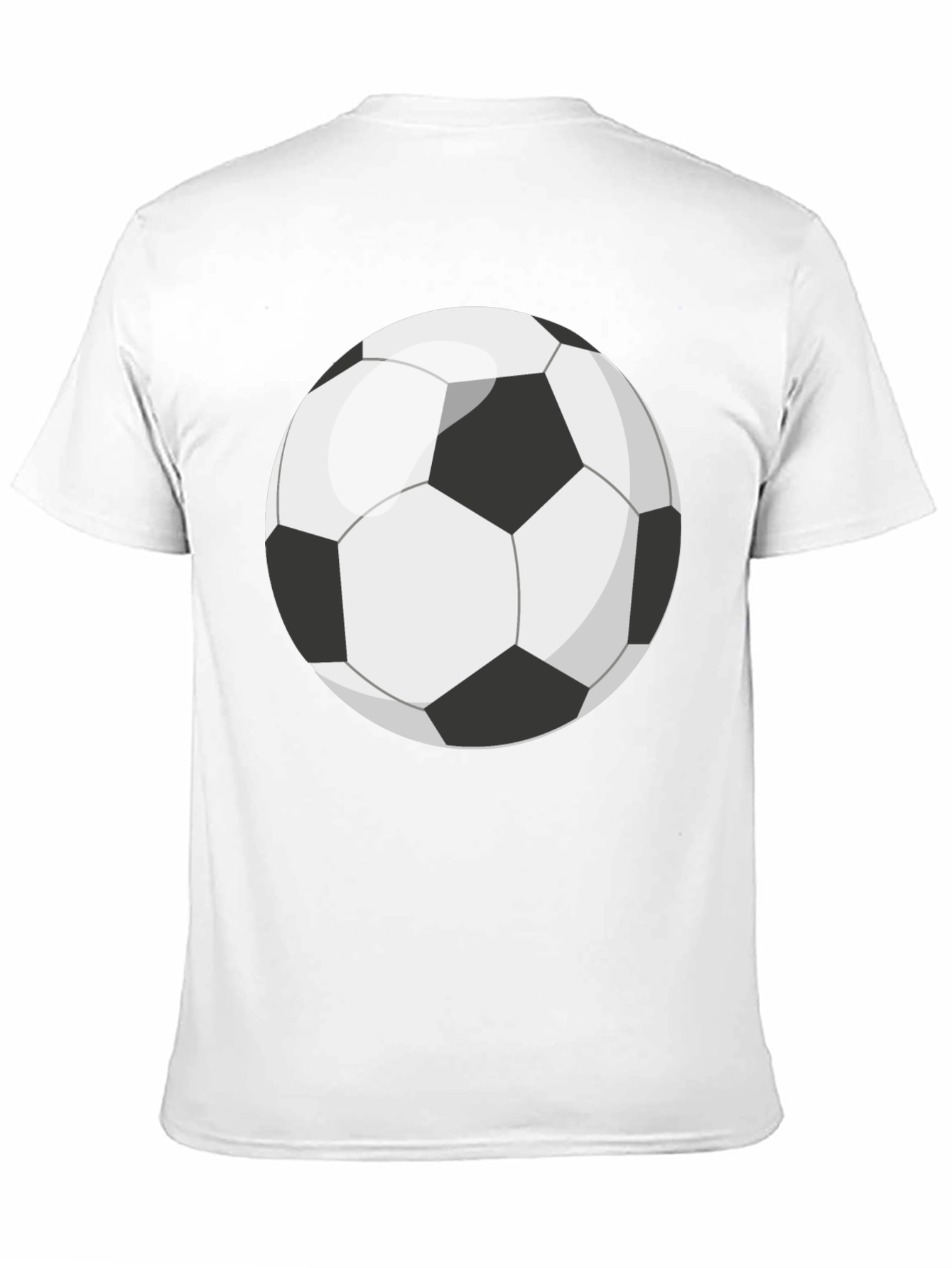 Black Soccer Ball Graphic T-Shirt view 11