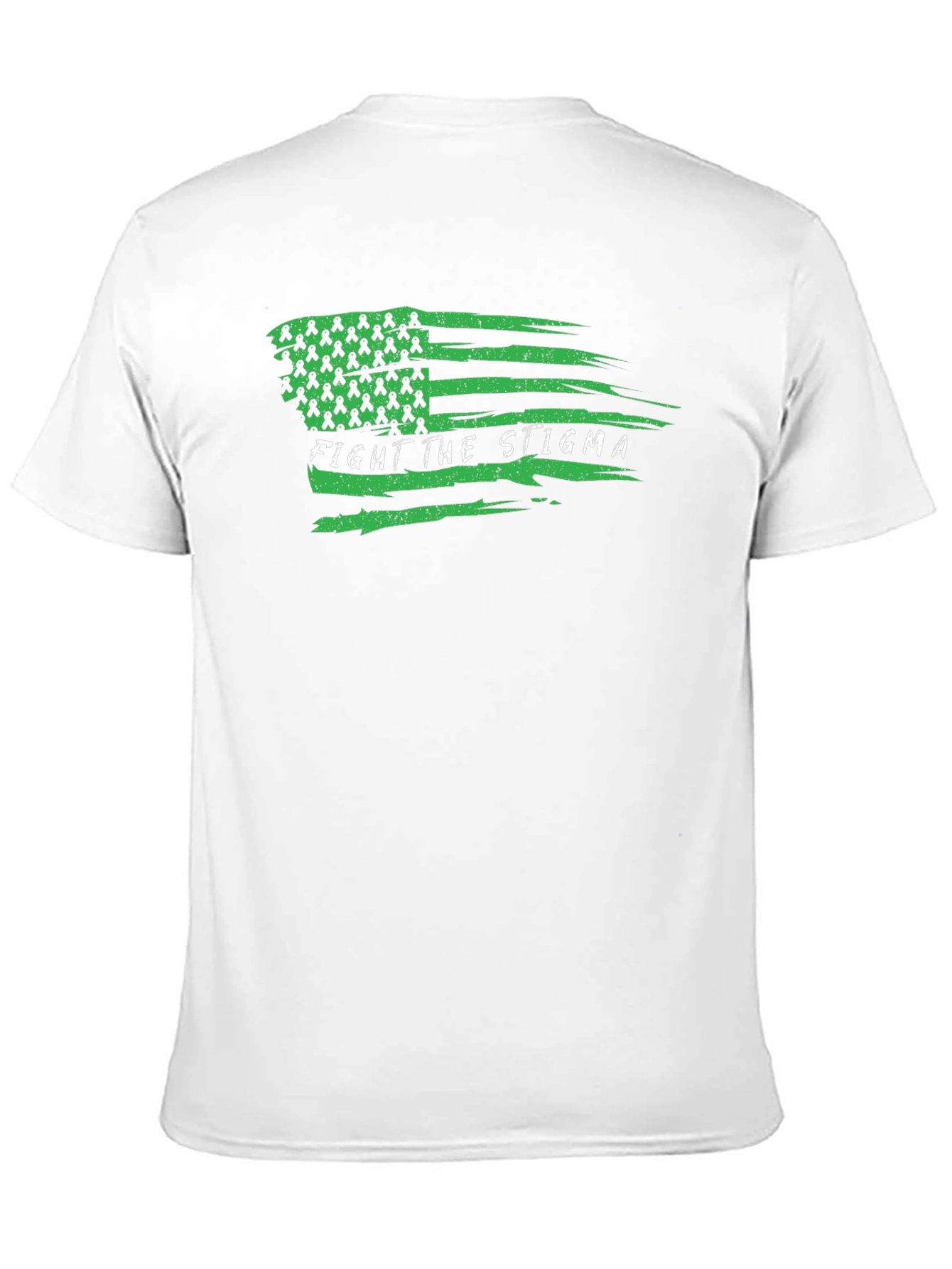 Black Fight the Stigma Mental Health Awareness T-Shirt view 11