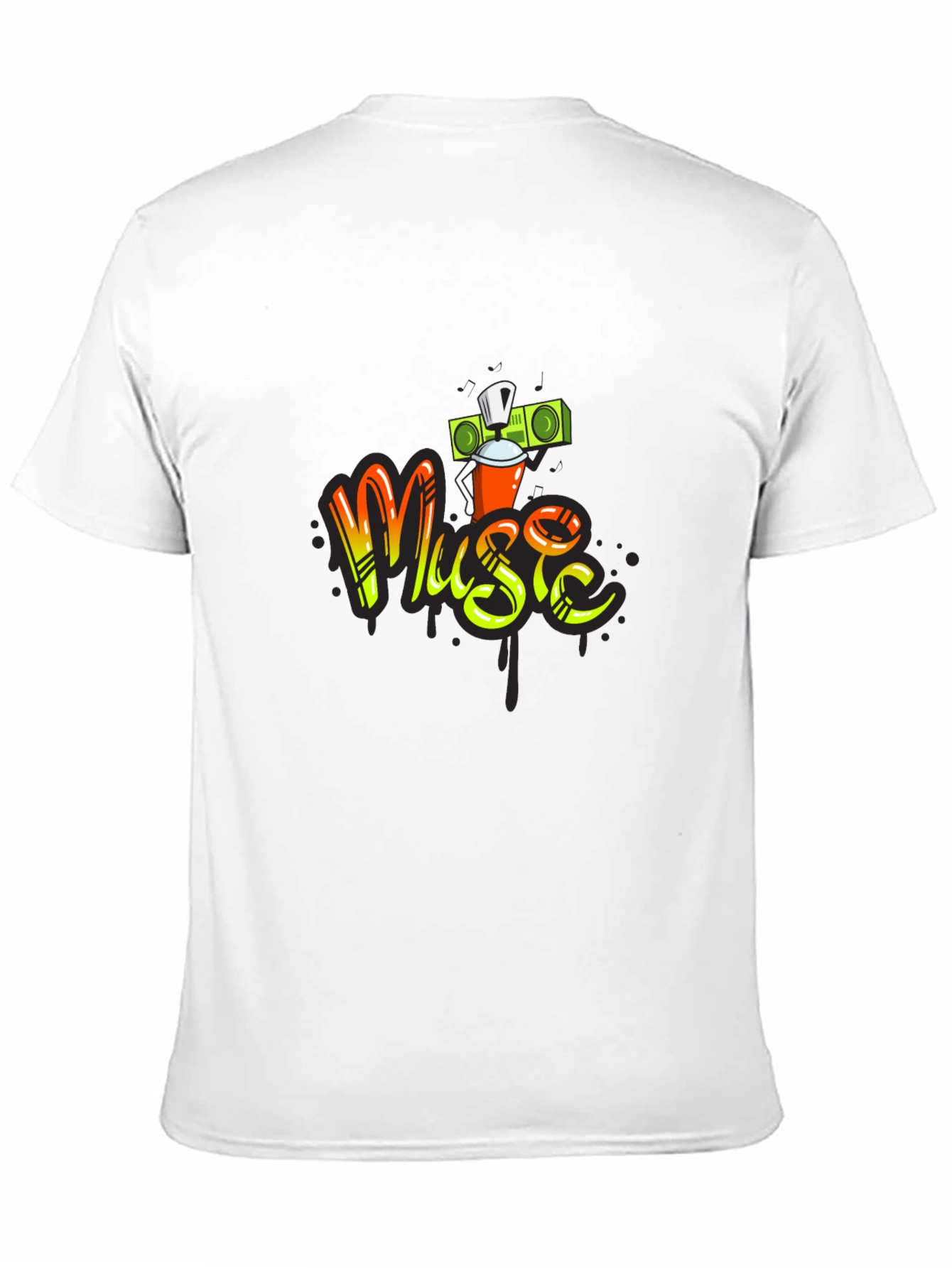 Black Music Graffiti T-Shirt - Urban Style Tee view 11