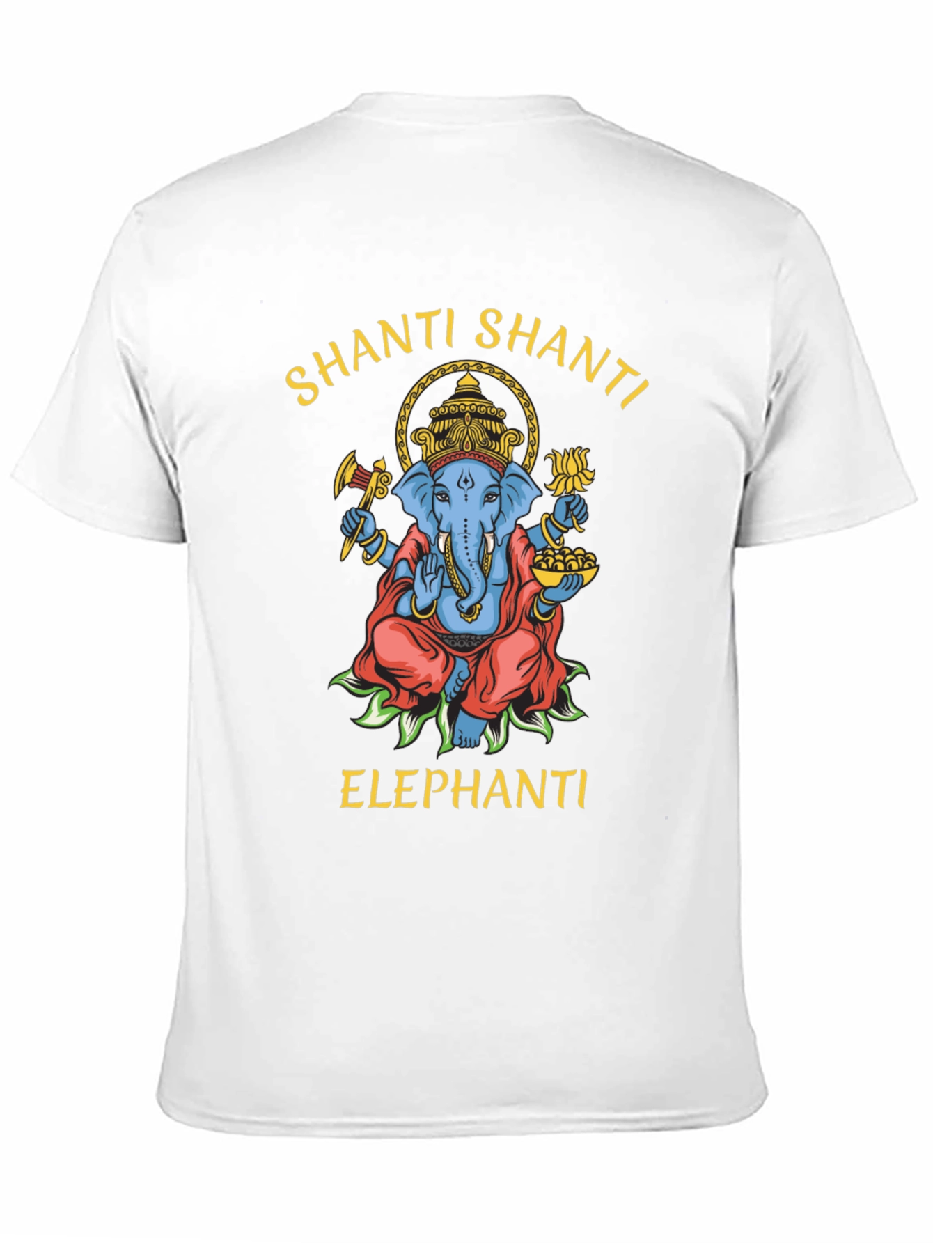 Black Shanti Elephant Graphic T-Shirt - Premium Cotton view 11