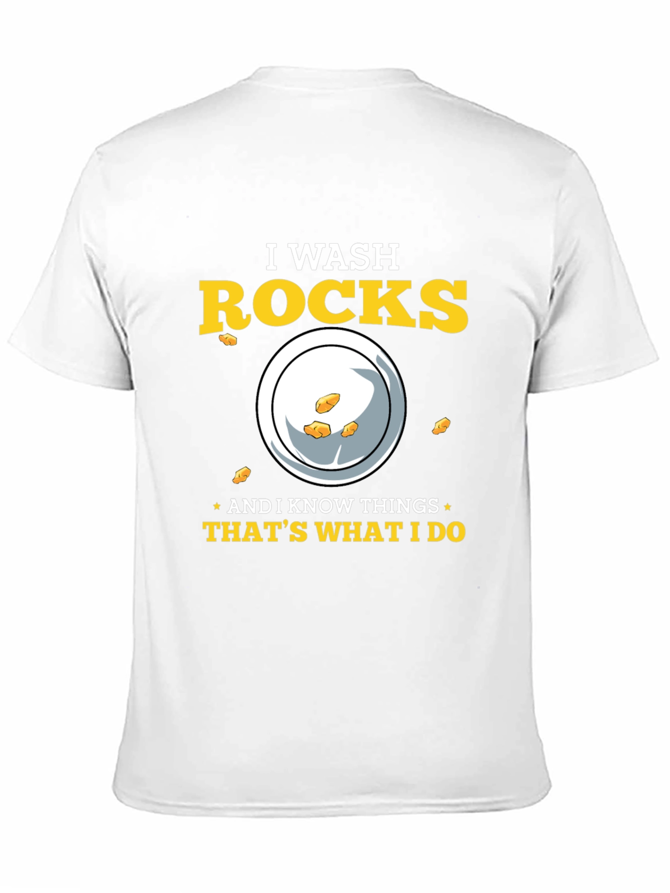 Black I Wash Rocks T-Shirt - Gold Prospecting Tee view 11
