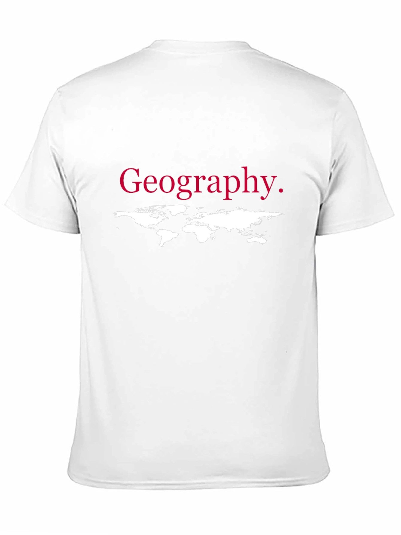 Black Geography T-Shirt - World Map Design view 11