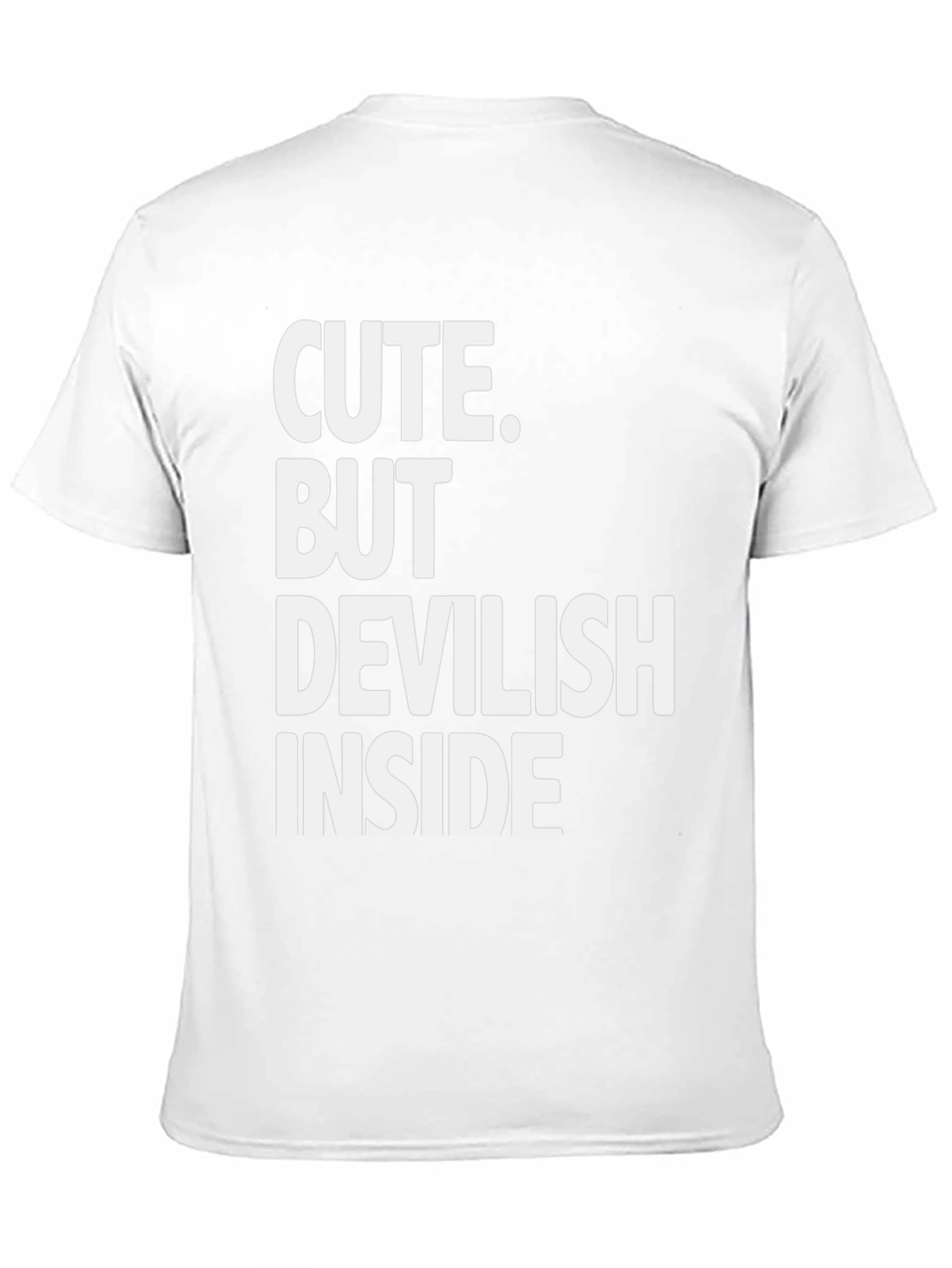 Black Cute But Devilish Inside Graphic Tee - Black view 11