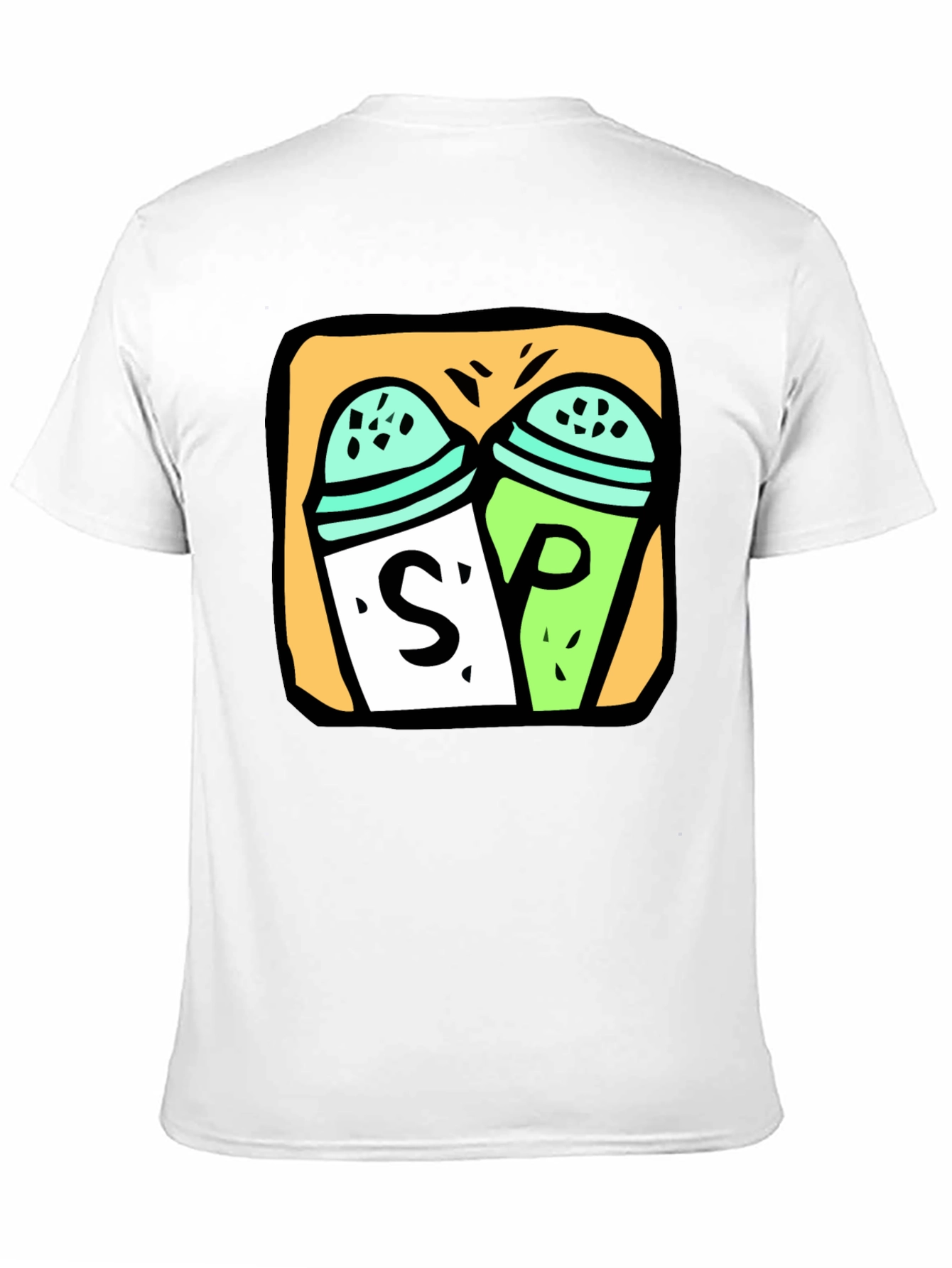 Black Salt & Pepper Graphic Tee - Black Cotton T-Shirt view 11