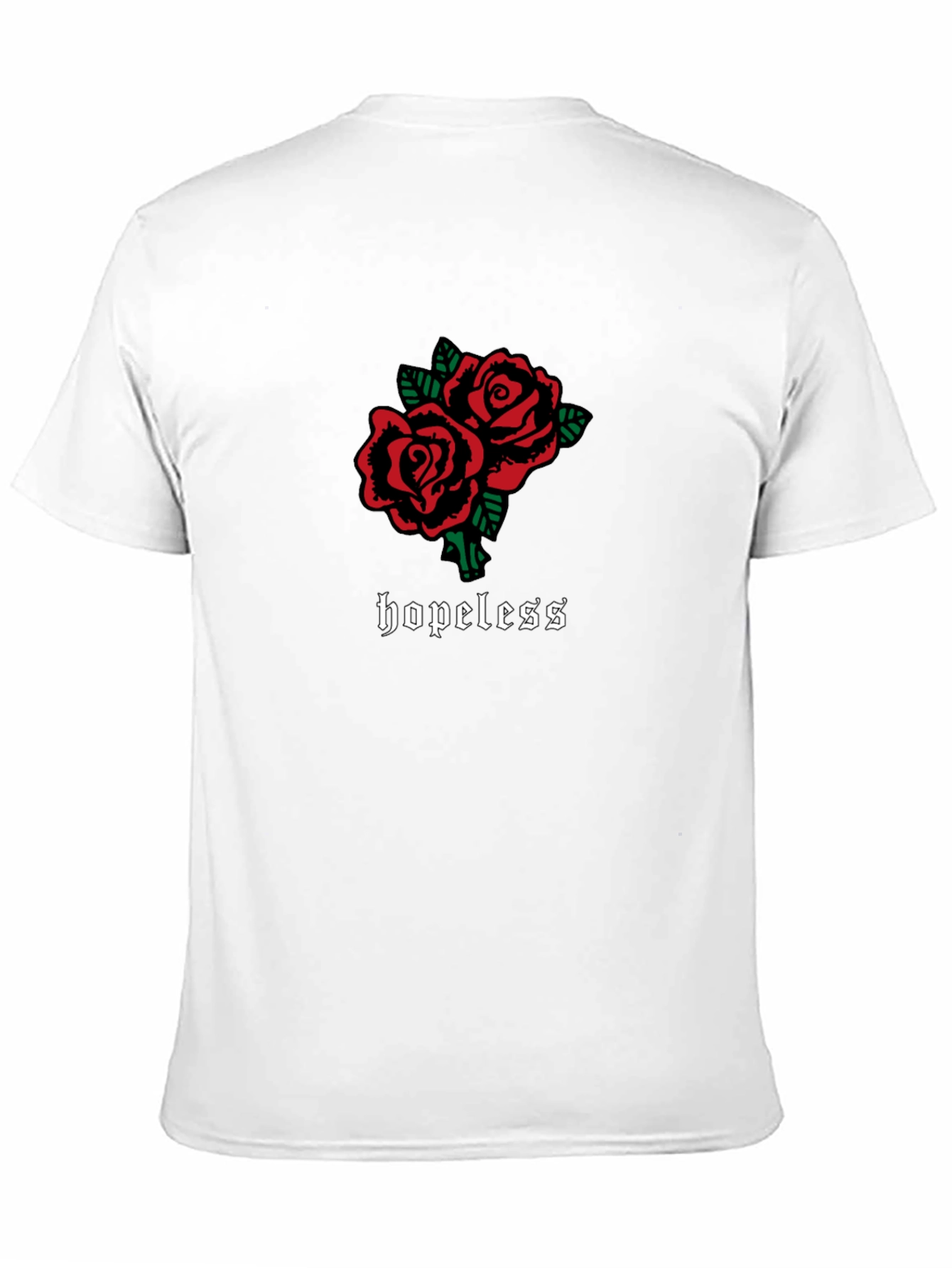 Black Hopeless Roses Graphic T-Shirt view 11