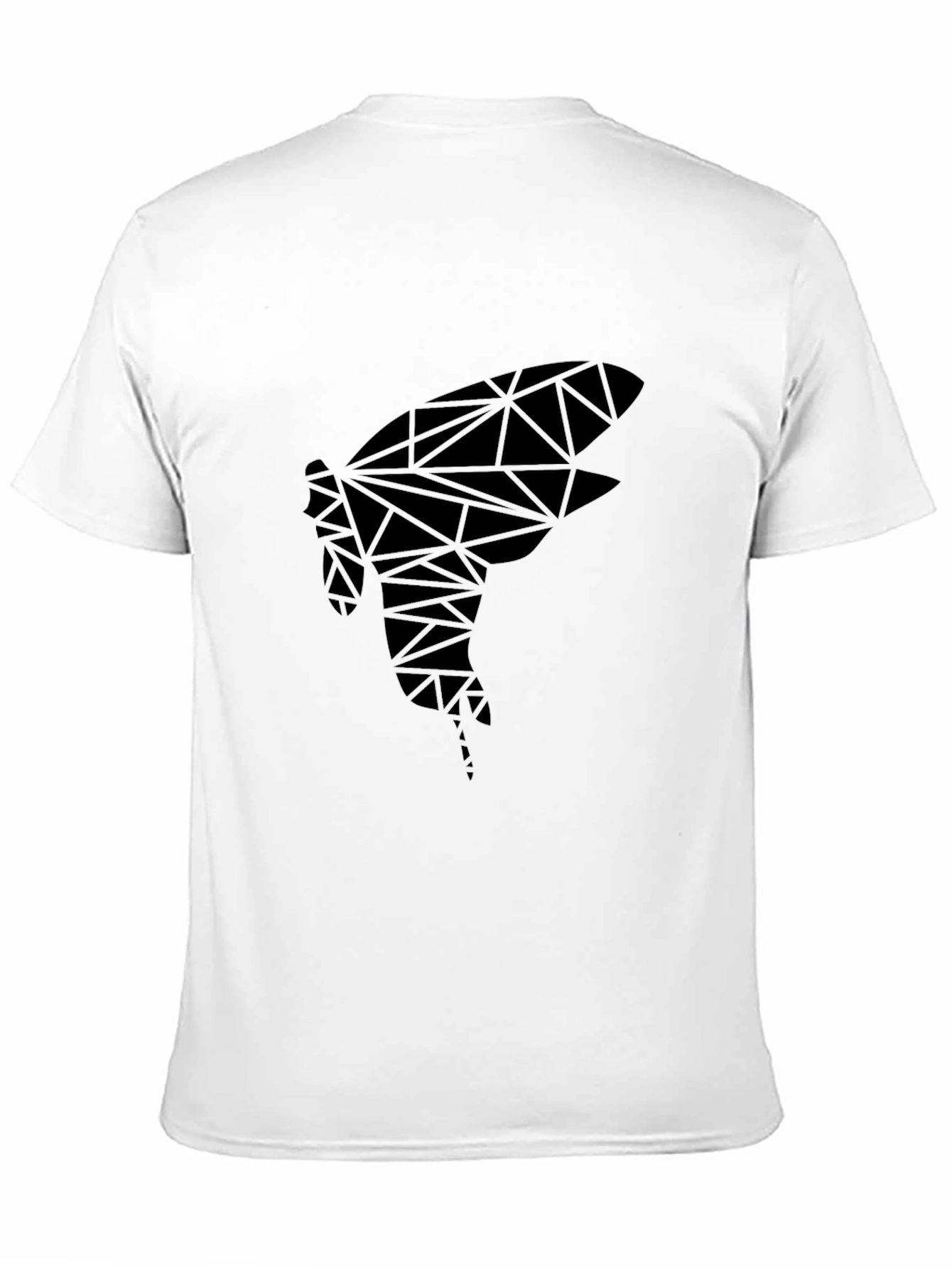 Black Geometric Insect Graphic Tee view 11