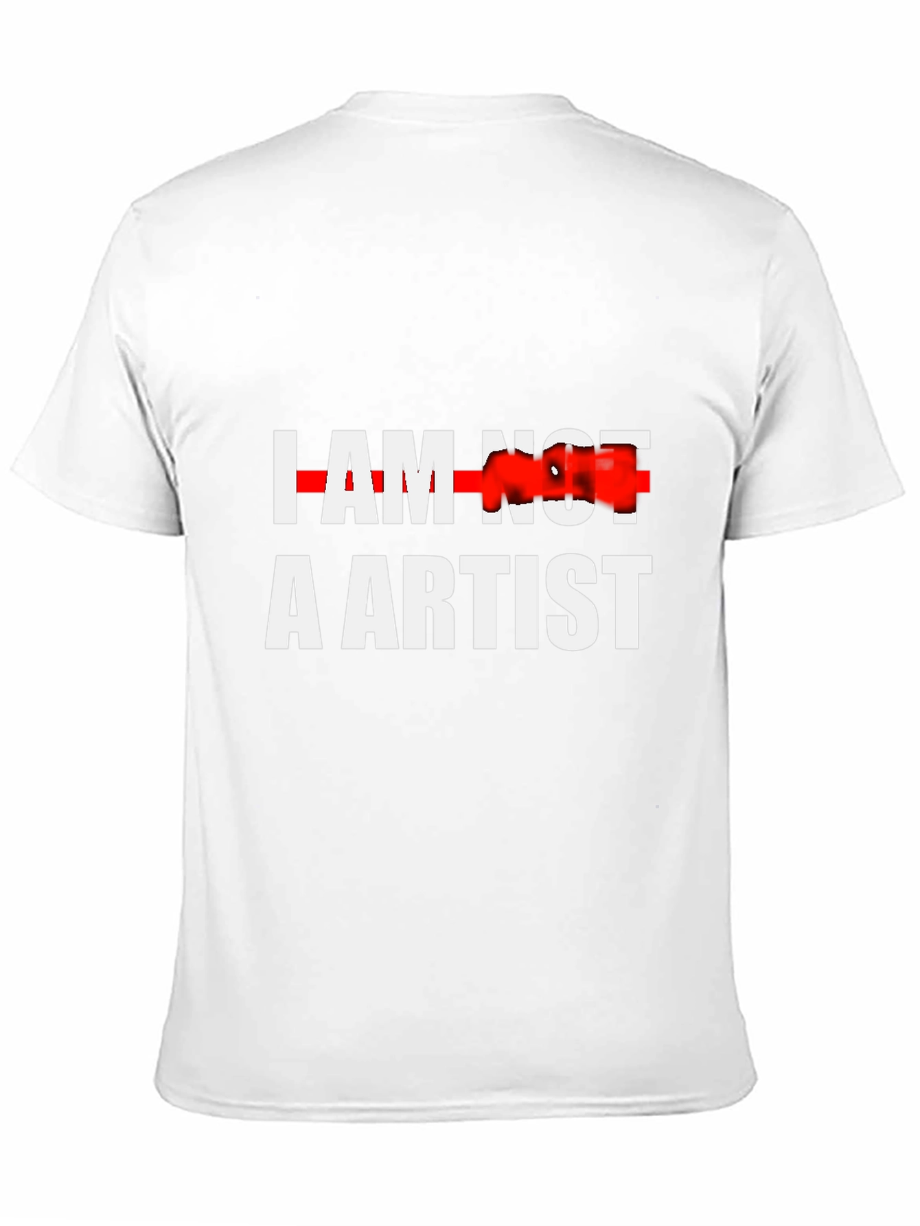 Black I Am Not An Artist Graphic Tee - Bold & Unique view 11
