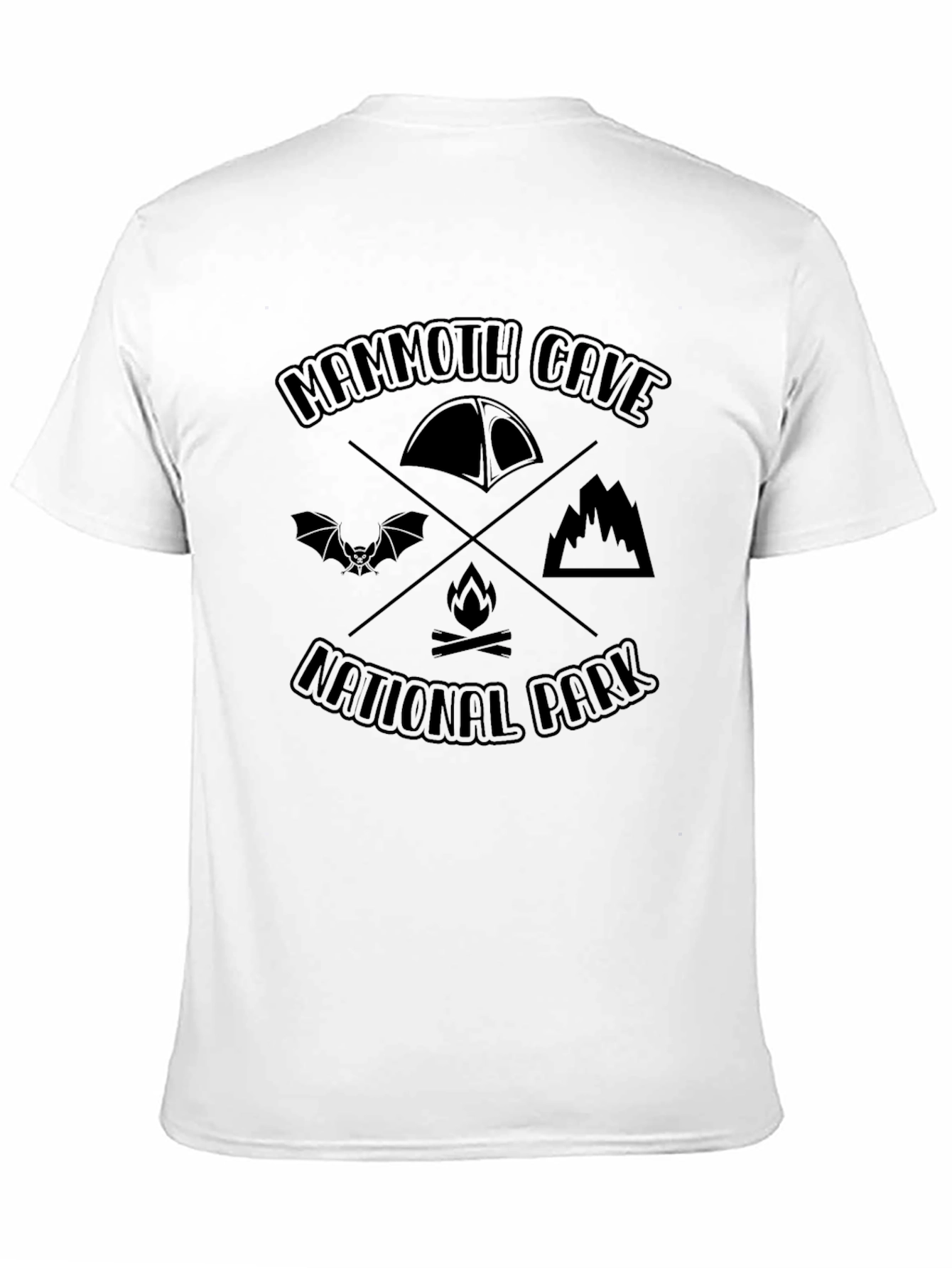 Black Mammoth Cave National Park Graphic T-Shirt view 11