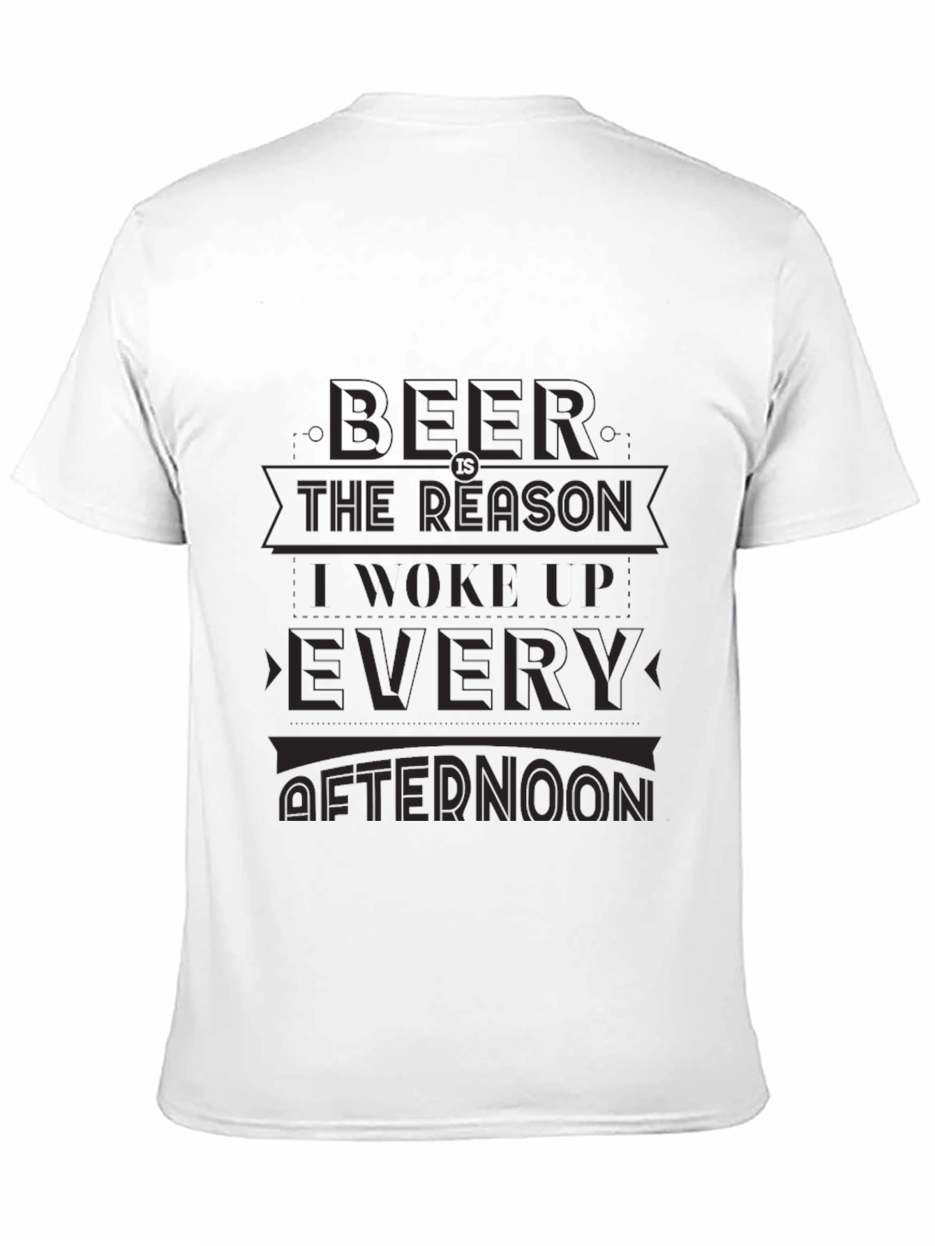Black Funny Beer Reason Graphic Tee - Mens Black T-Shirt view 11