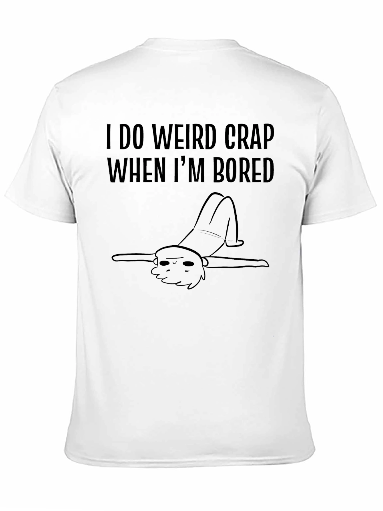 Black Funny "I Do Weird Crap" Graphic Tee view 11