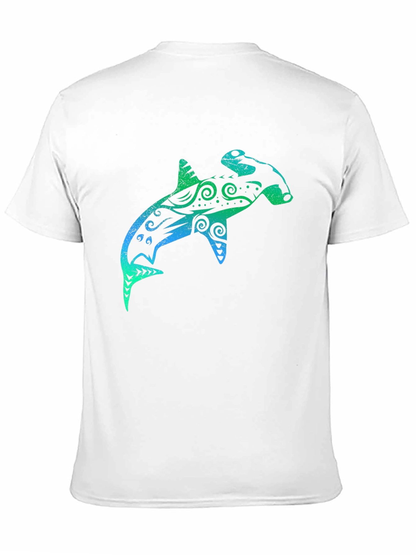 Black Hammerhead Shark Graphic T-Shirt - Black view 11