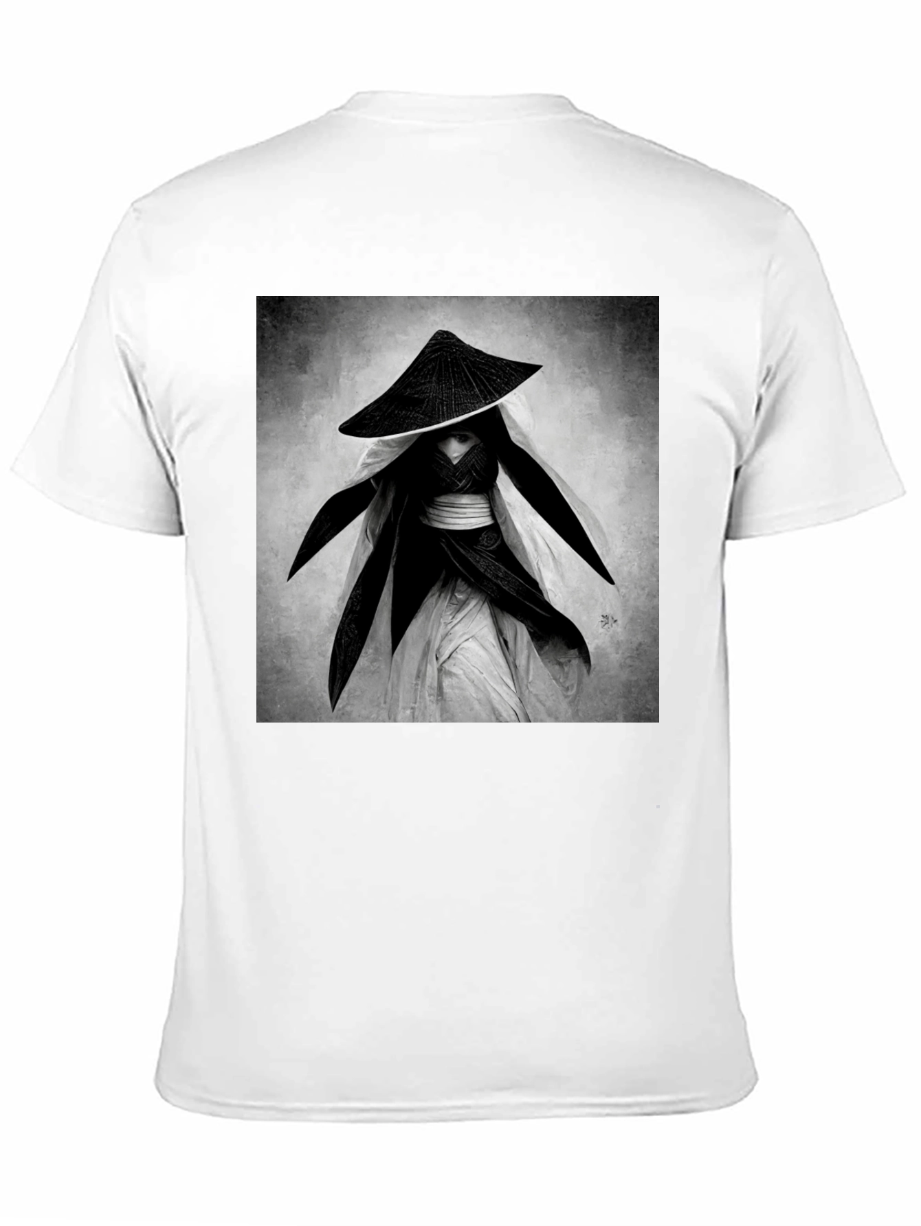 Black Samurai Warrior Graphic Tee - Black view 11
