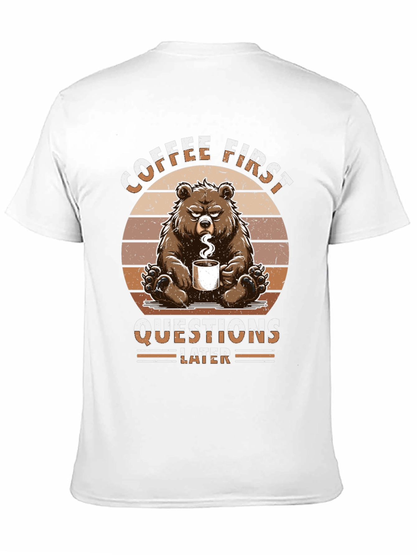 Black Coffee First Bear Graphic T-Shirt view 11