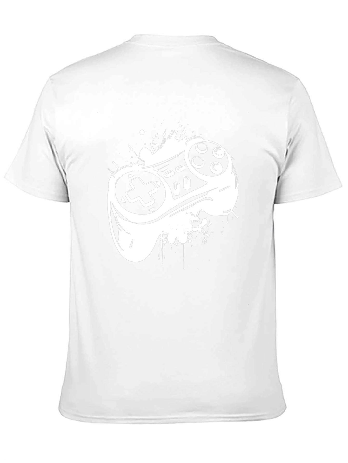 Black Gaming Controller Graphic Tee - Black view 11