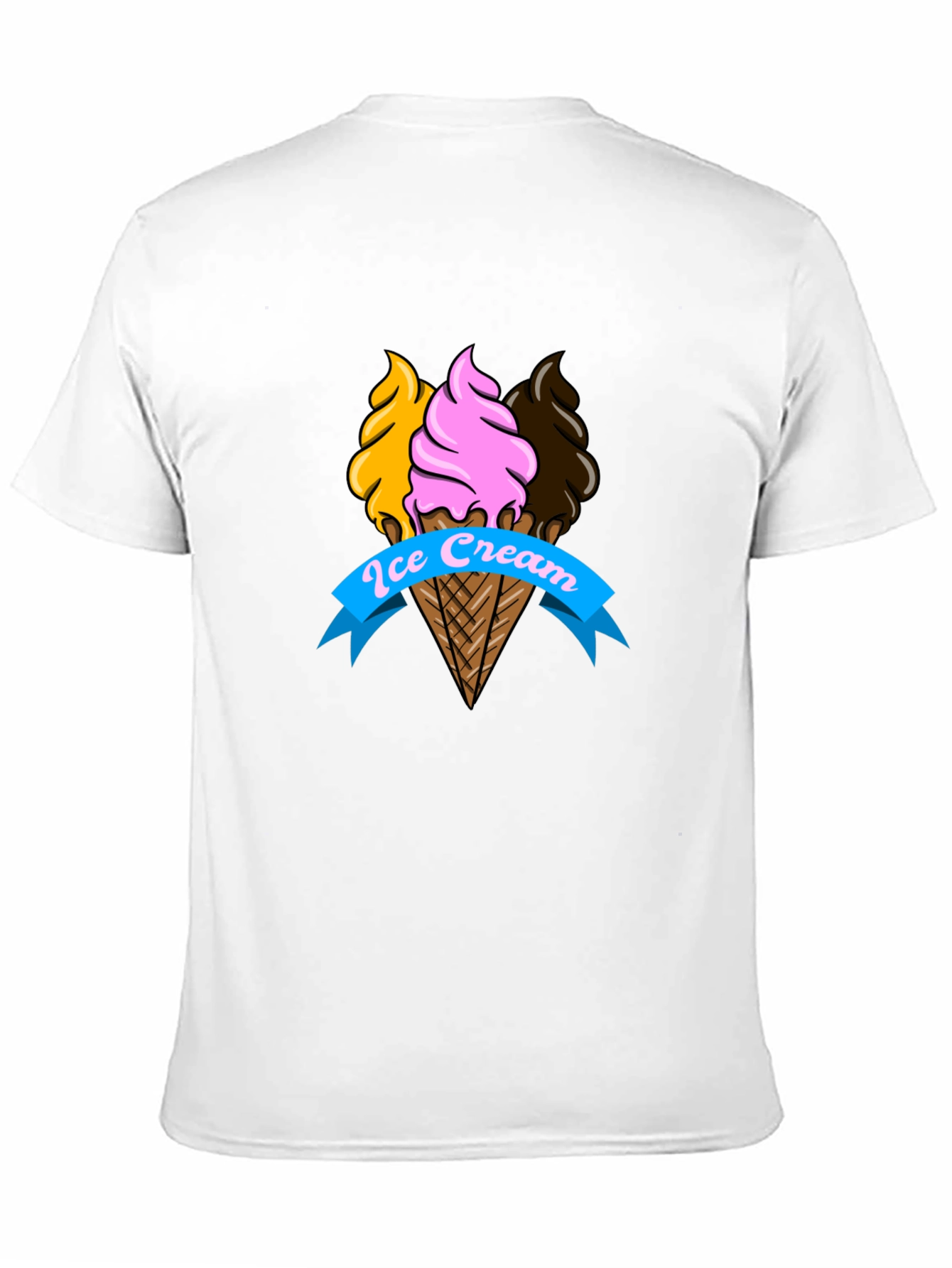 Black Ice Cream Cone Graphic Tee - Fun & Stylish T-Shirt view 11