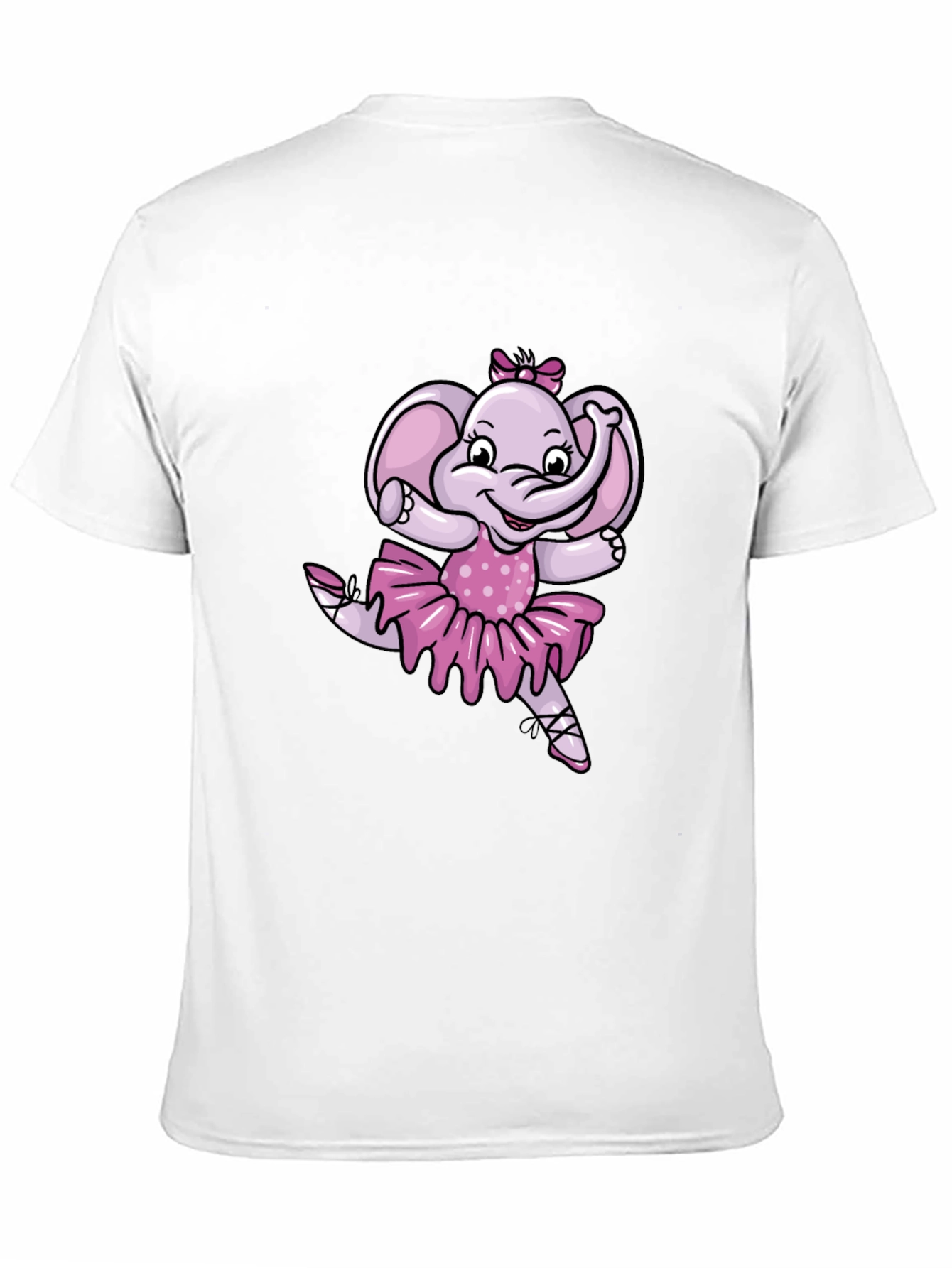 Black Ballerina Elephant Black T-Shirt view 11