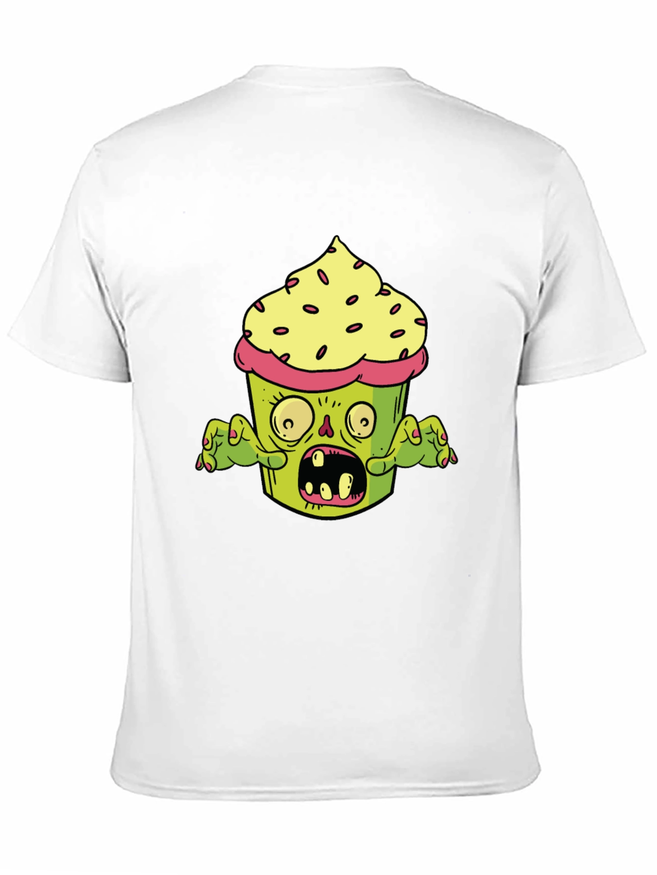 Black Zombie Cupcake T-Shirt - Graphic Novelty Tee view 11