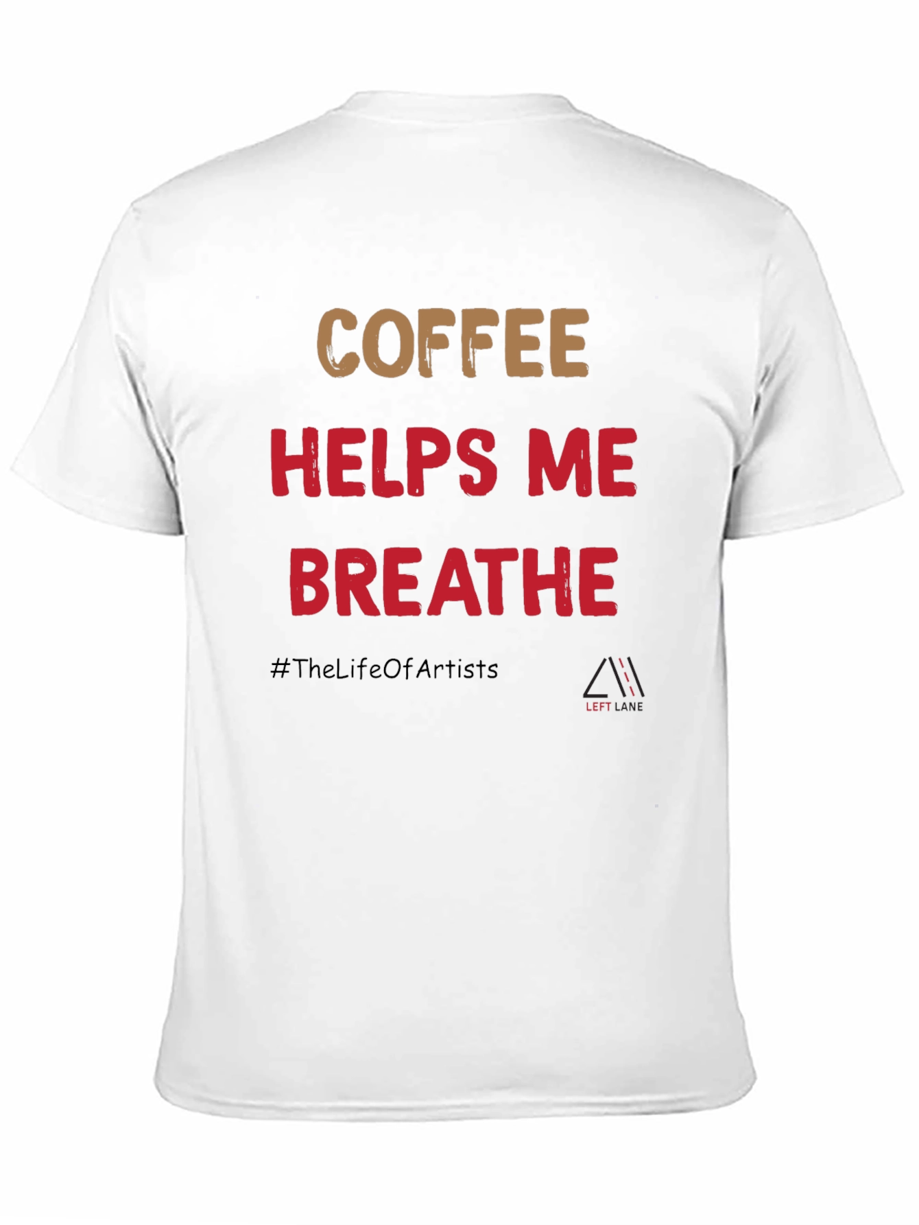 Black Coffee Helps Me Breathe Graphic T-Shirt view 11