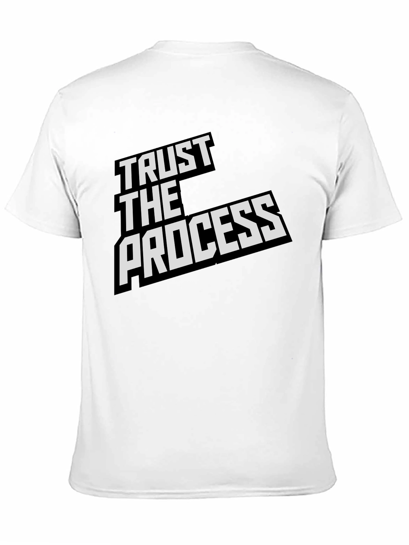 Black Trust The Process Black Graphic T-Shirt view 11