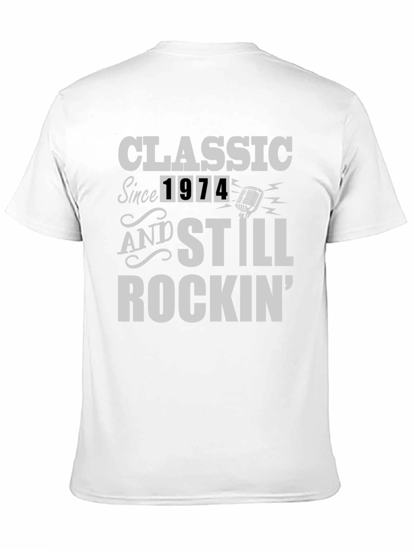 Black Classic Since 1974 Rockin' T-Shirt view 11