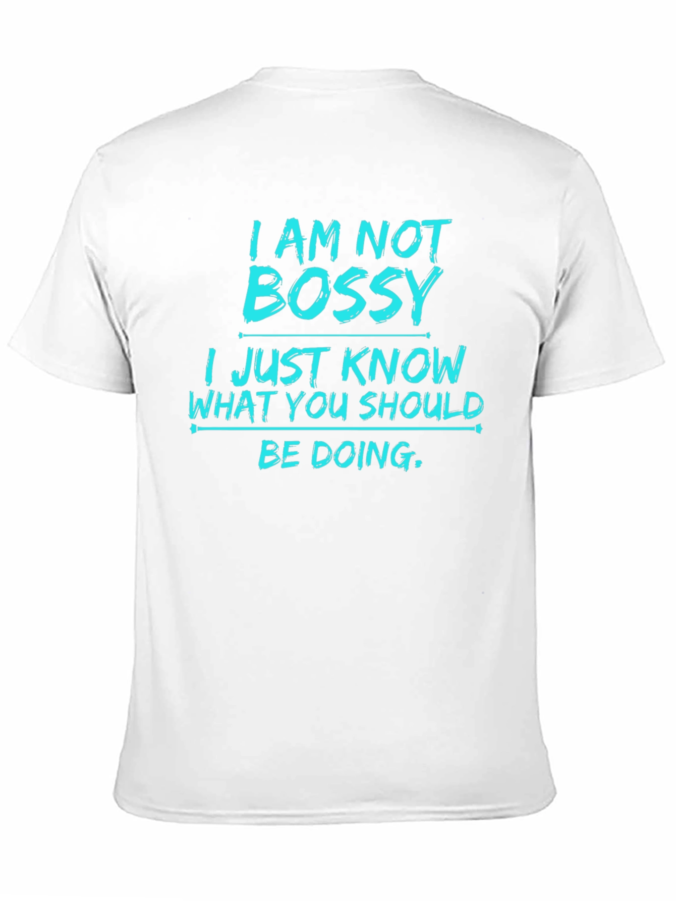 Black I Am Not Bossy Men's Graphic T-Shirt view 11