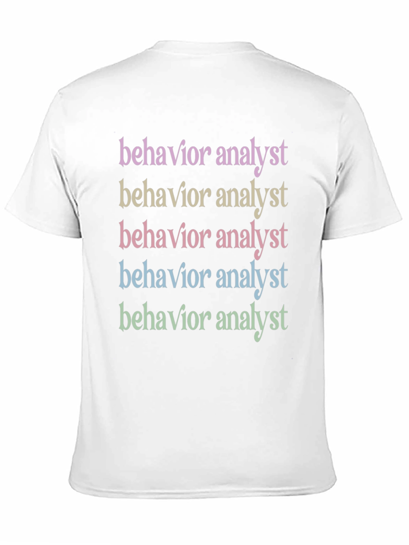 Black Behavior Analyst Graphic T-Shirt view 11