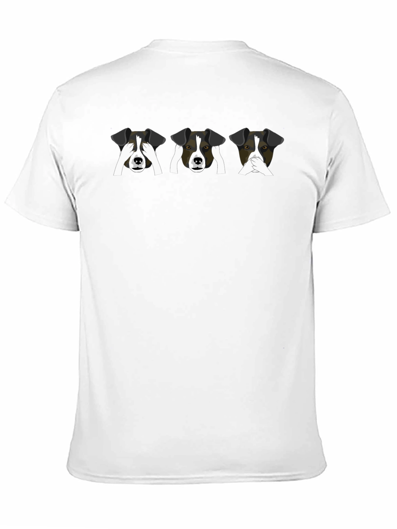 Black Speak No Evil Dog T-Shirt view 11